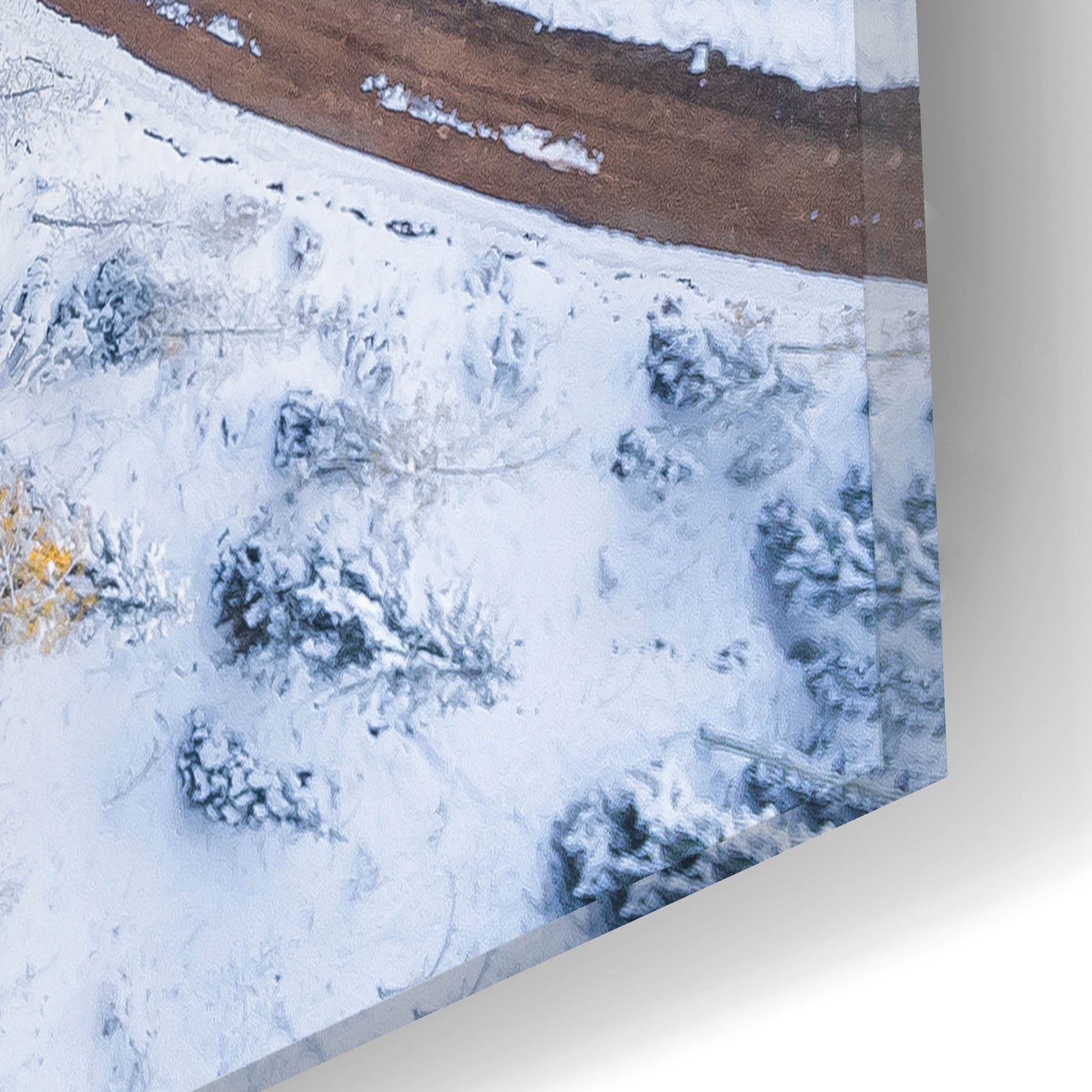Epic Art 'Snowmass Road' by Jonathan Ross, Acrylic Glass Wall Art,16x12