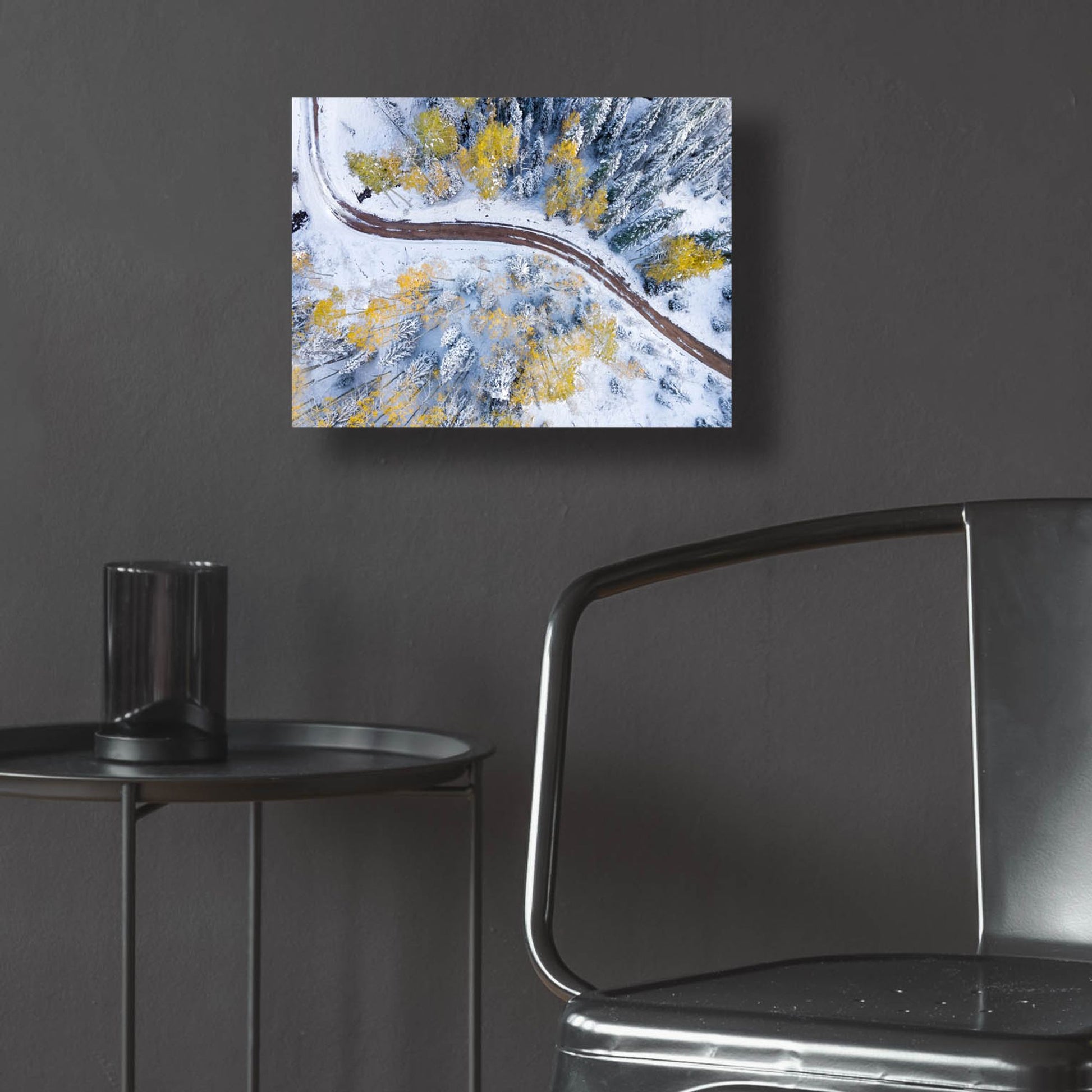 Epic Art 'Snowmass Road' by Jonathan Ross, Acrylic Glass Wall Art,16x12