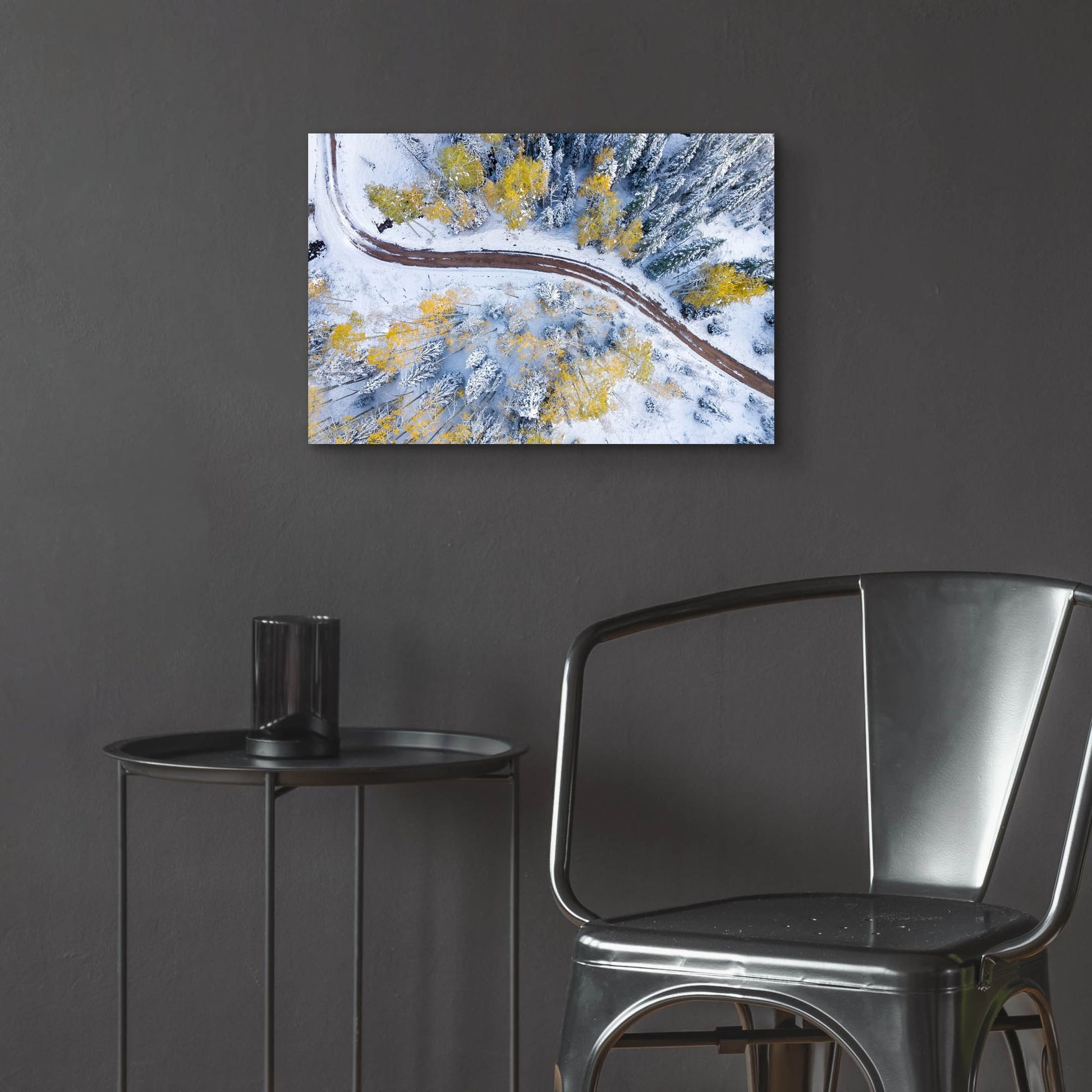 Epic Art 'Snowmass Road' by Jonathan Ross, Acrylic Glass Wall Art,24x16
