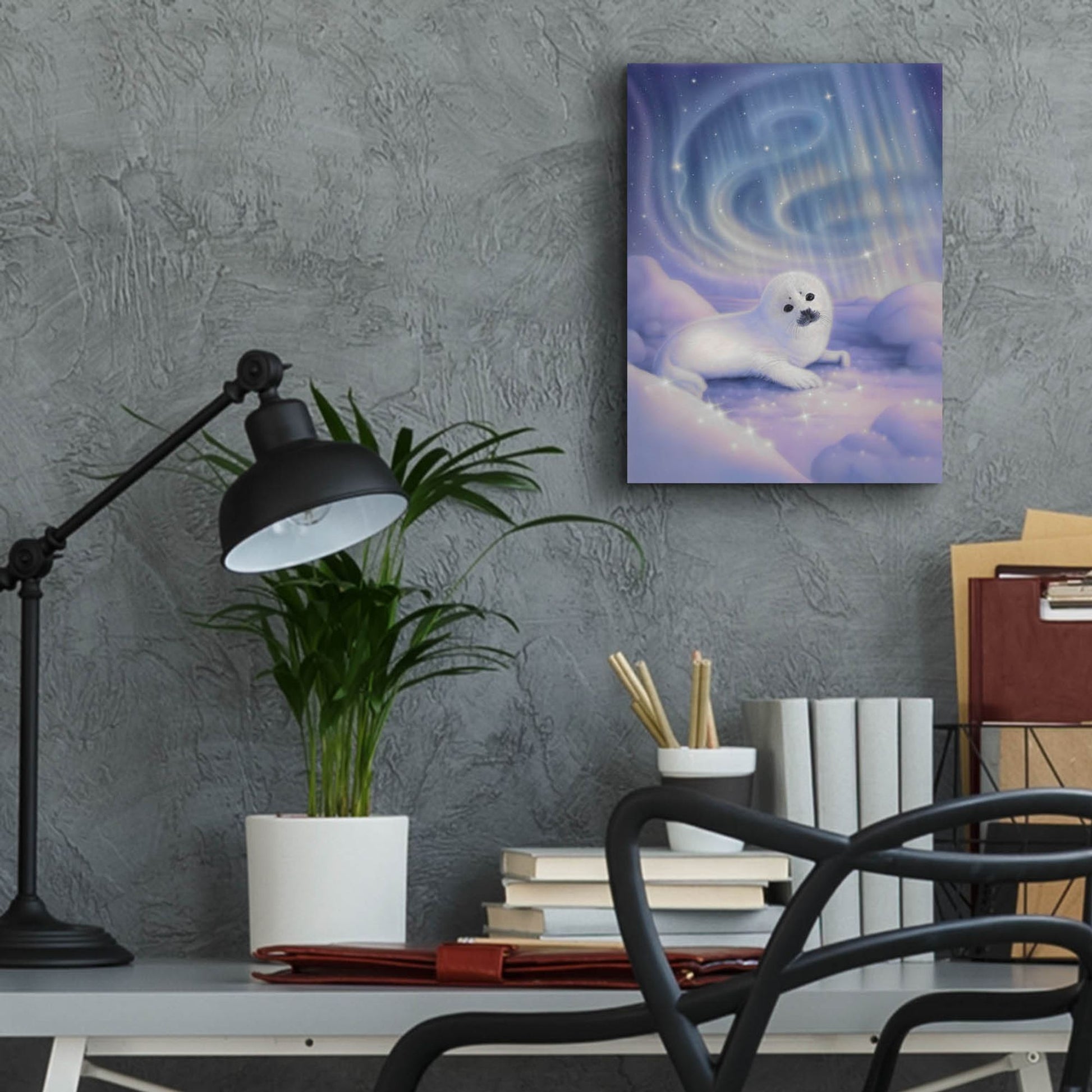 Epic Art 'Aurora Baby' by Kirk Reinert, Acrylic Glass Wall Art,12x16