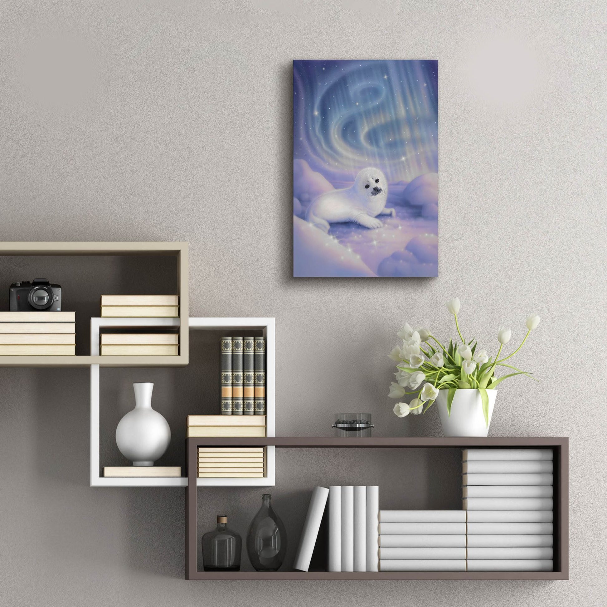 Epic Art 'Aurora Baby' by Kirk Reinert, Acrylic Glass Wall Art,16x24
