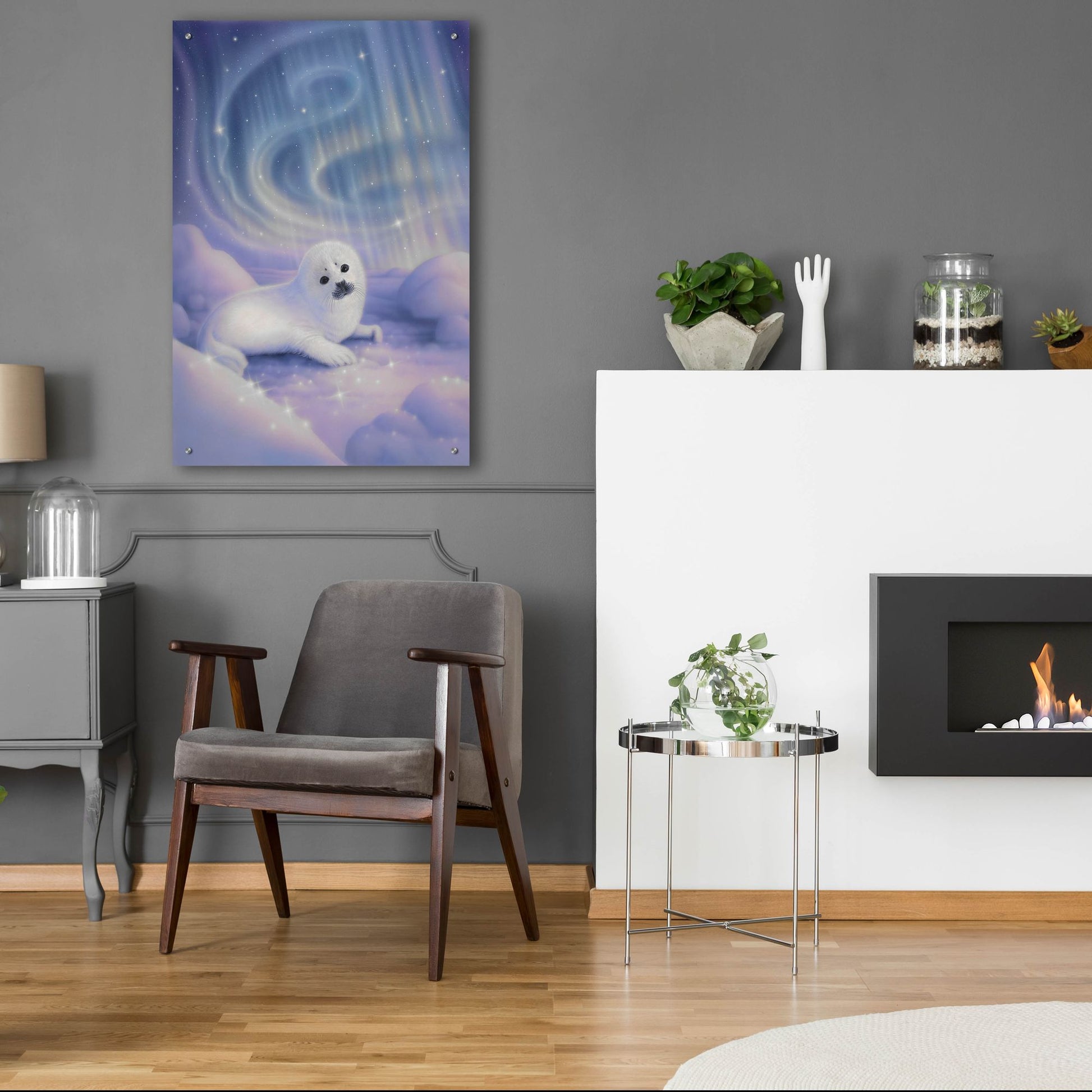 Epic Art 'Aurora Baby' by Kirk Reinert, Acrylic Glass Wall Art,24x36