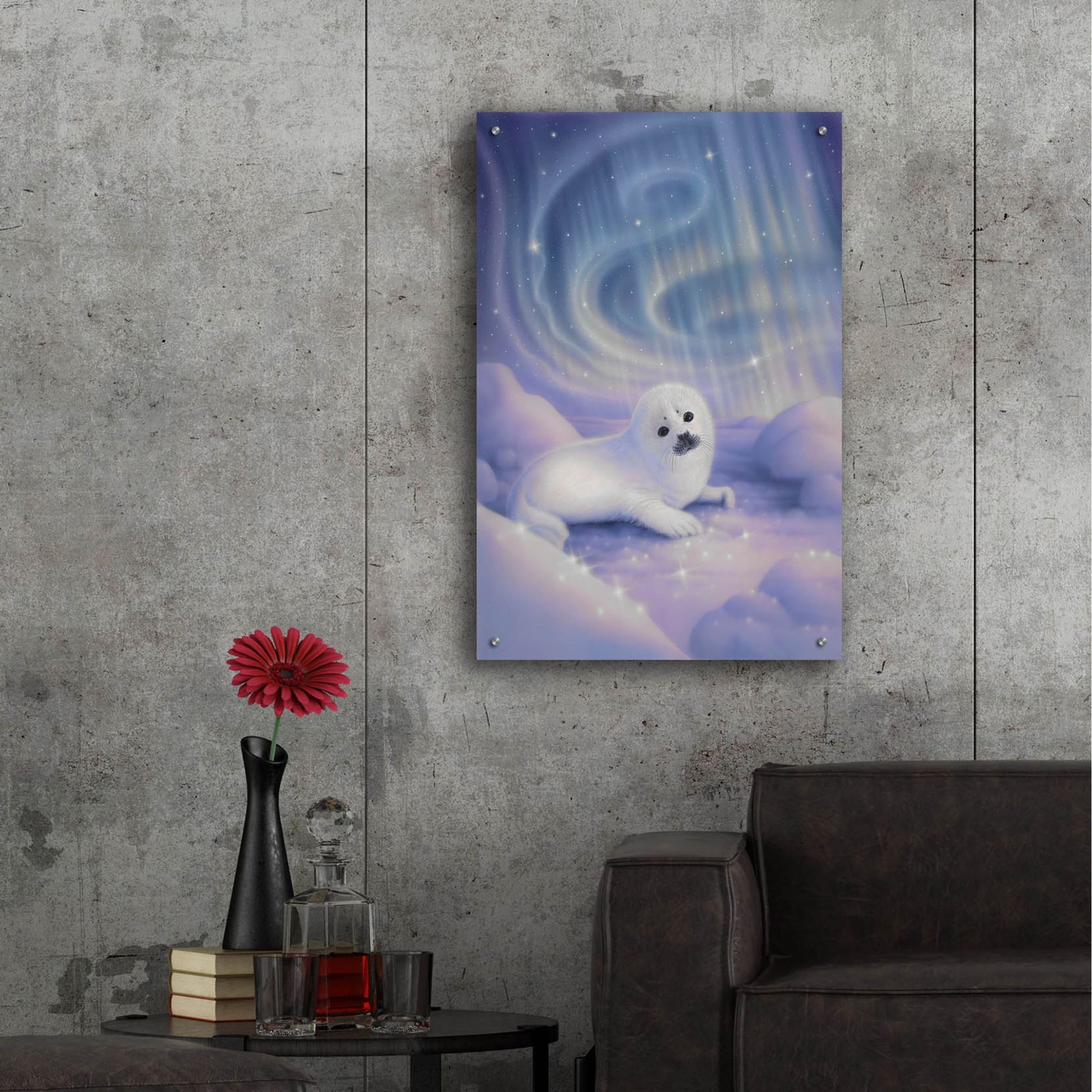 Epic Art 'Aurora Baby' by Kirk Reinert, Acrylic Glass Wall Art,24x36