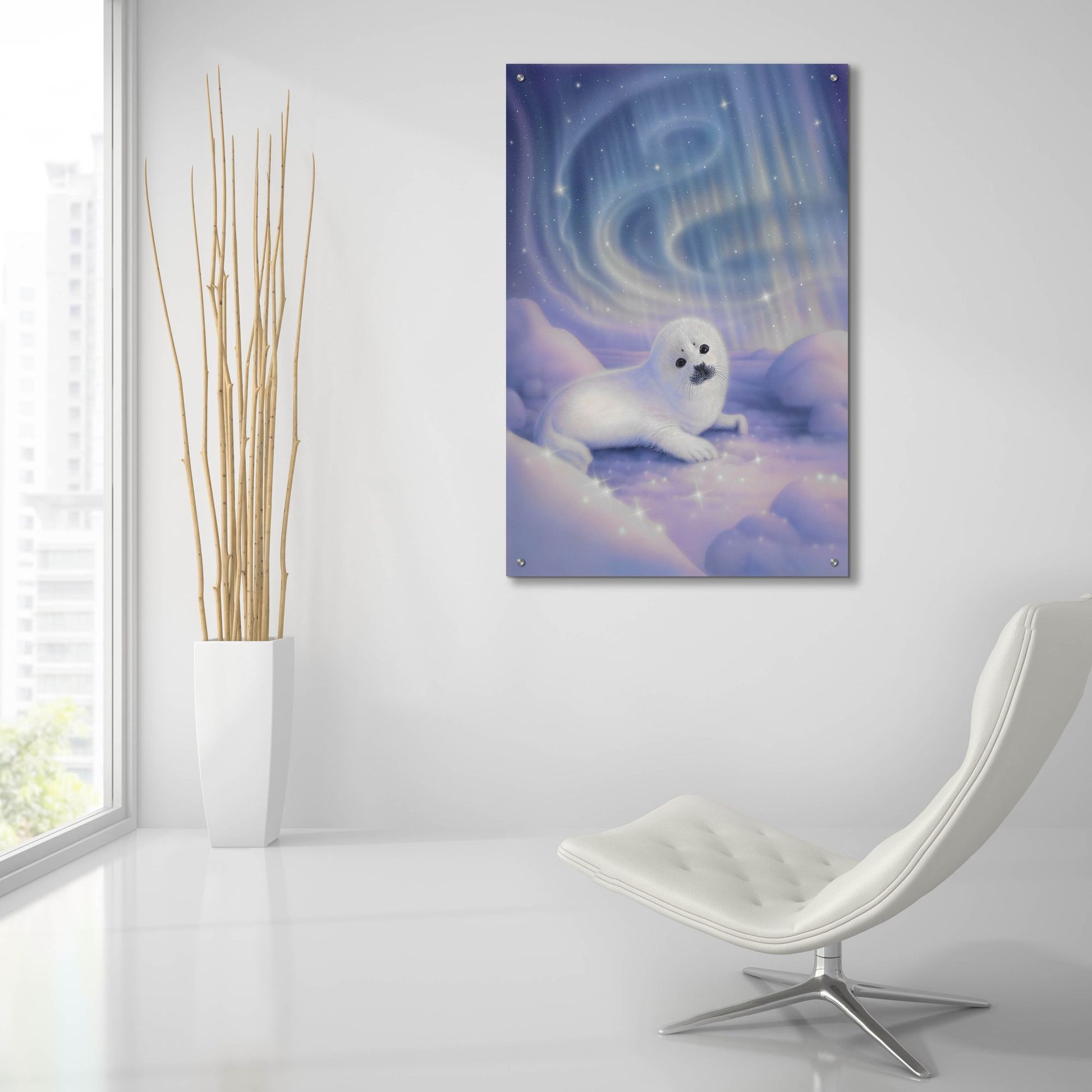 Epic Art 'Aurora Baby' by Kirk Reinert, Acrylic Glass Wall Art,24x36