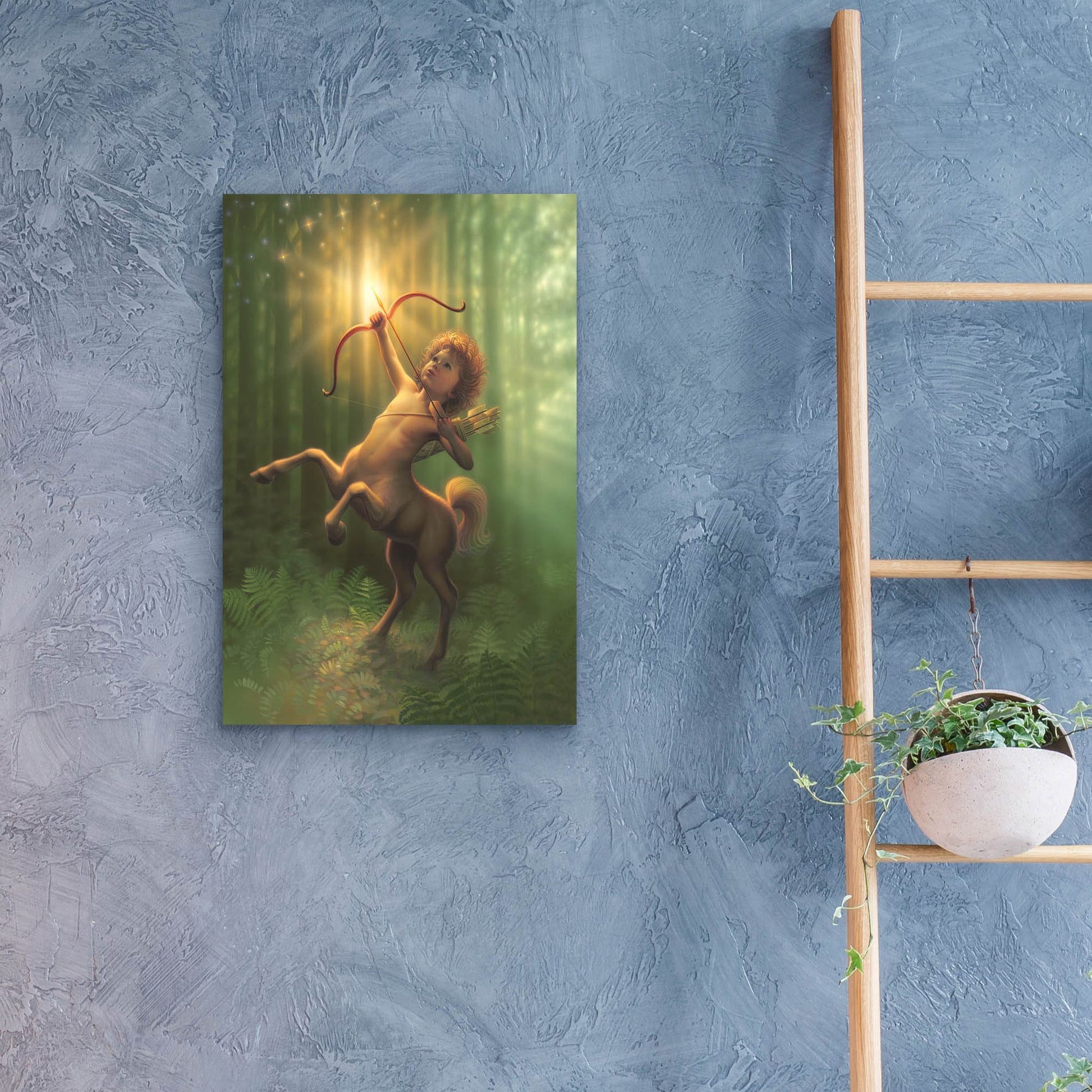 Epic Art 'Child Centaur' by Kirk Reinert, Acrylic Glass Wall Art,16x24