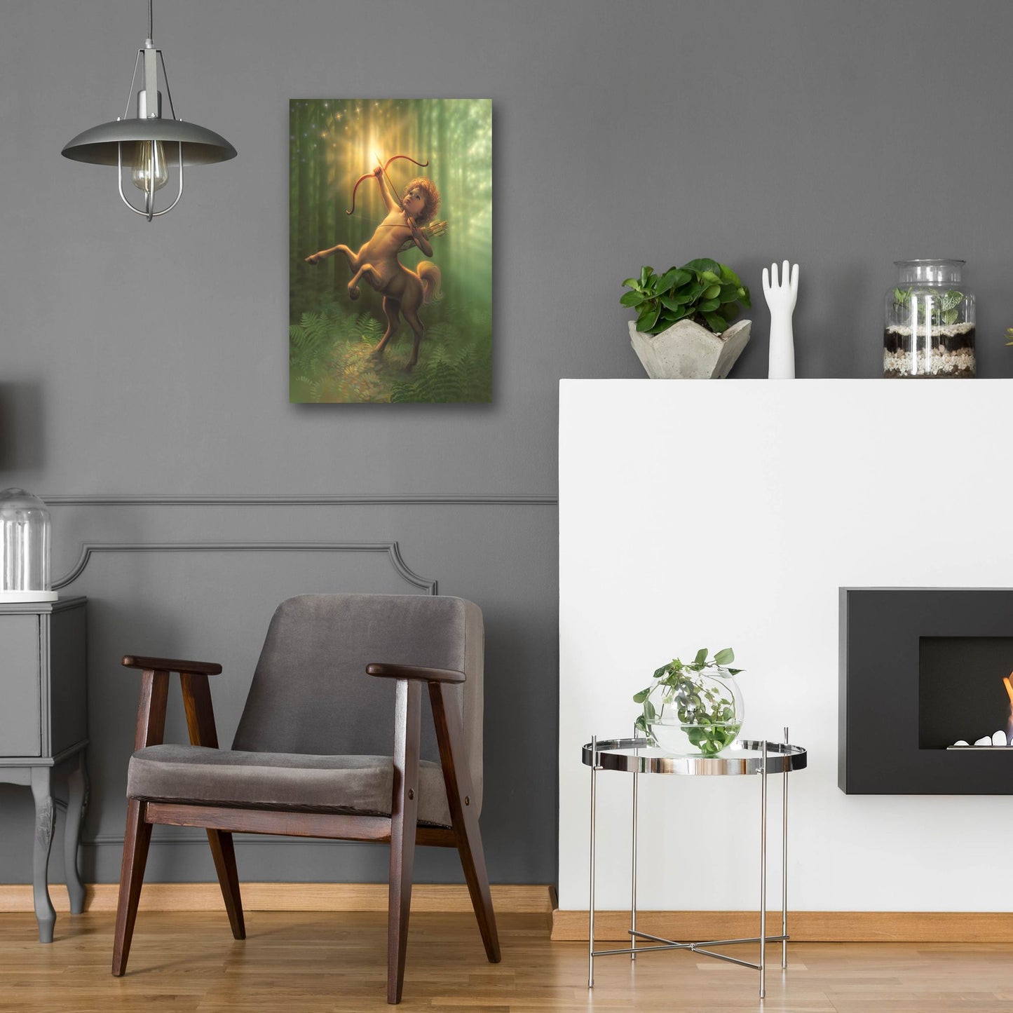 Epic Art 'Child Centaur' by Kirk Reinert, Acrylic Glass Wall Art,16x24