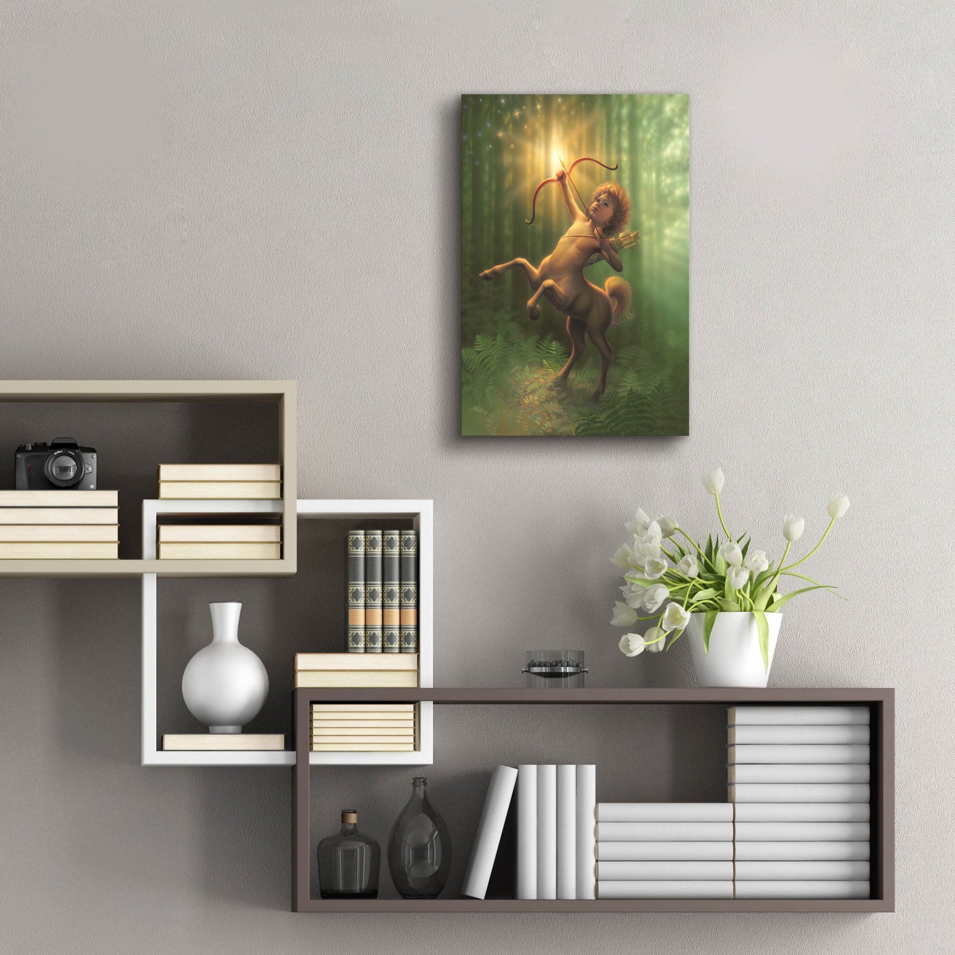 Epic Art 'Child Centaur' by Kirk Reinert, Acrylic Glass Wall Art,16x24