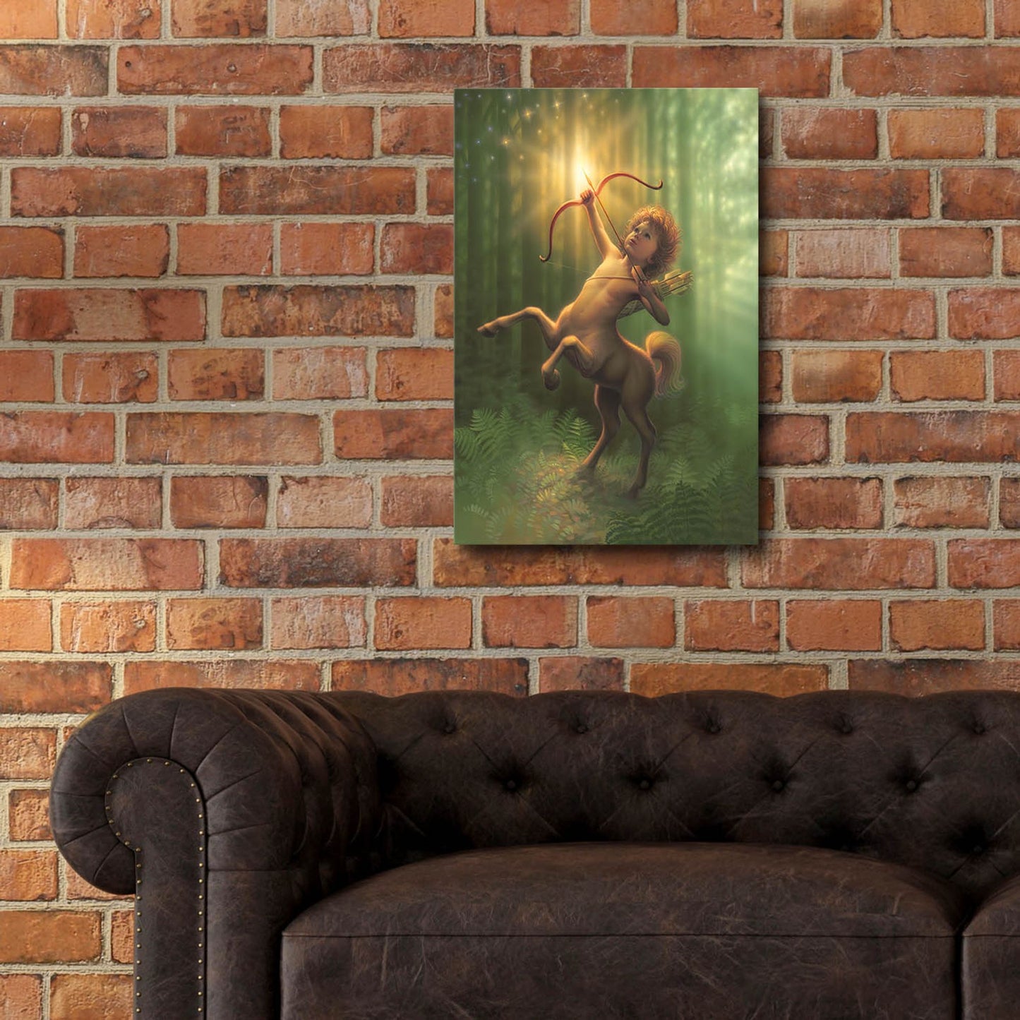 Epic Art 'Child Centaur' by Kirk Reinert, Acrylic Glass Wall Art,16x24