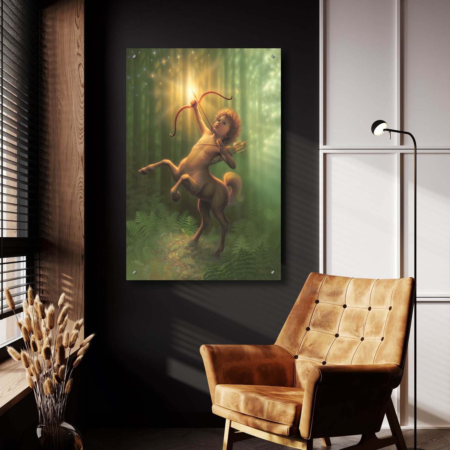 Epic Art 'Child Centaur' by Kirk Reinert, Acrylic Glass Wall Art,24x36