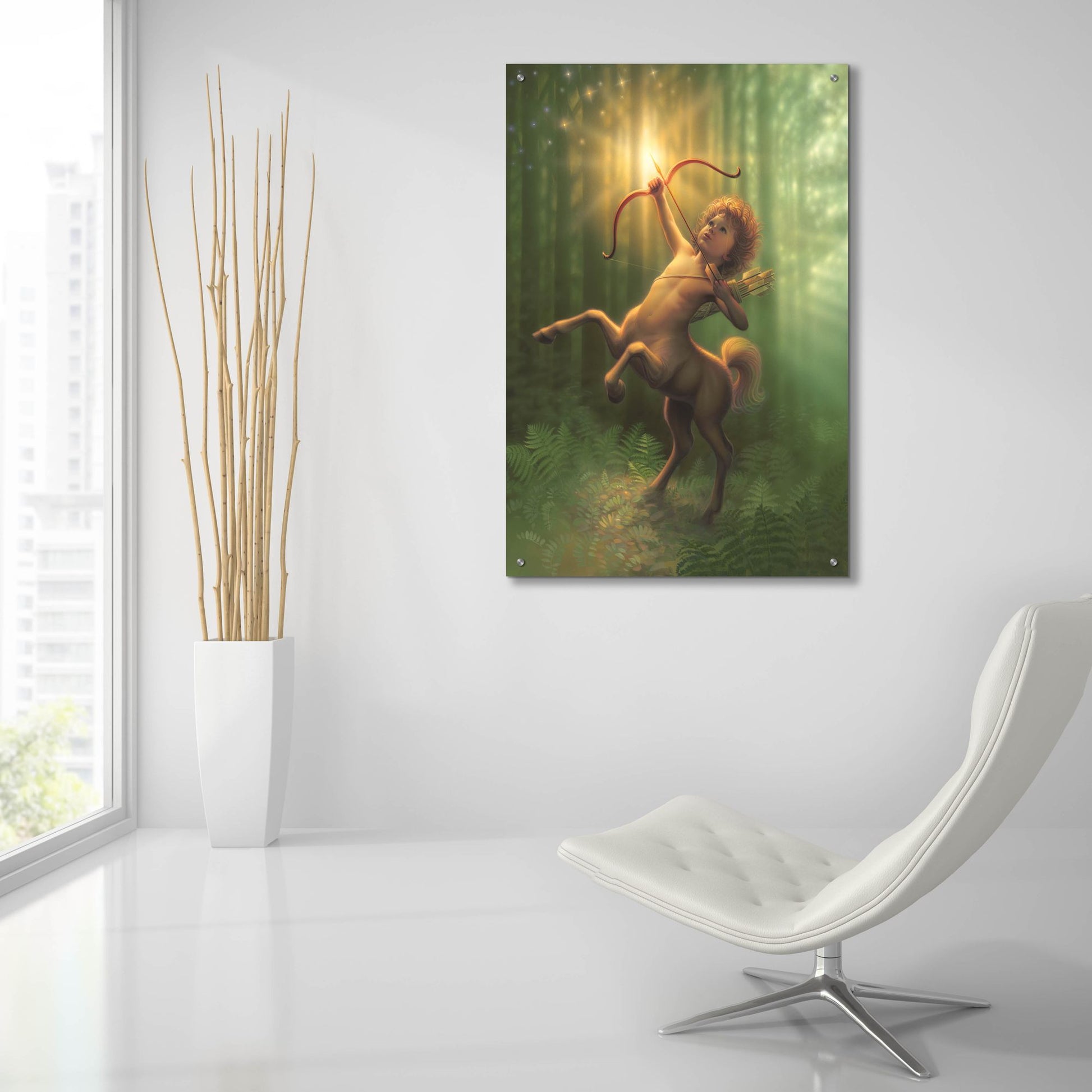 Epic Art 'Child Centaur' by Kirk Reinert, Acrylic Glass Wall Art,24x36