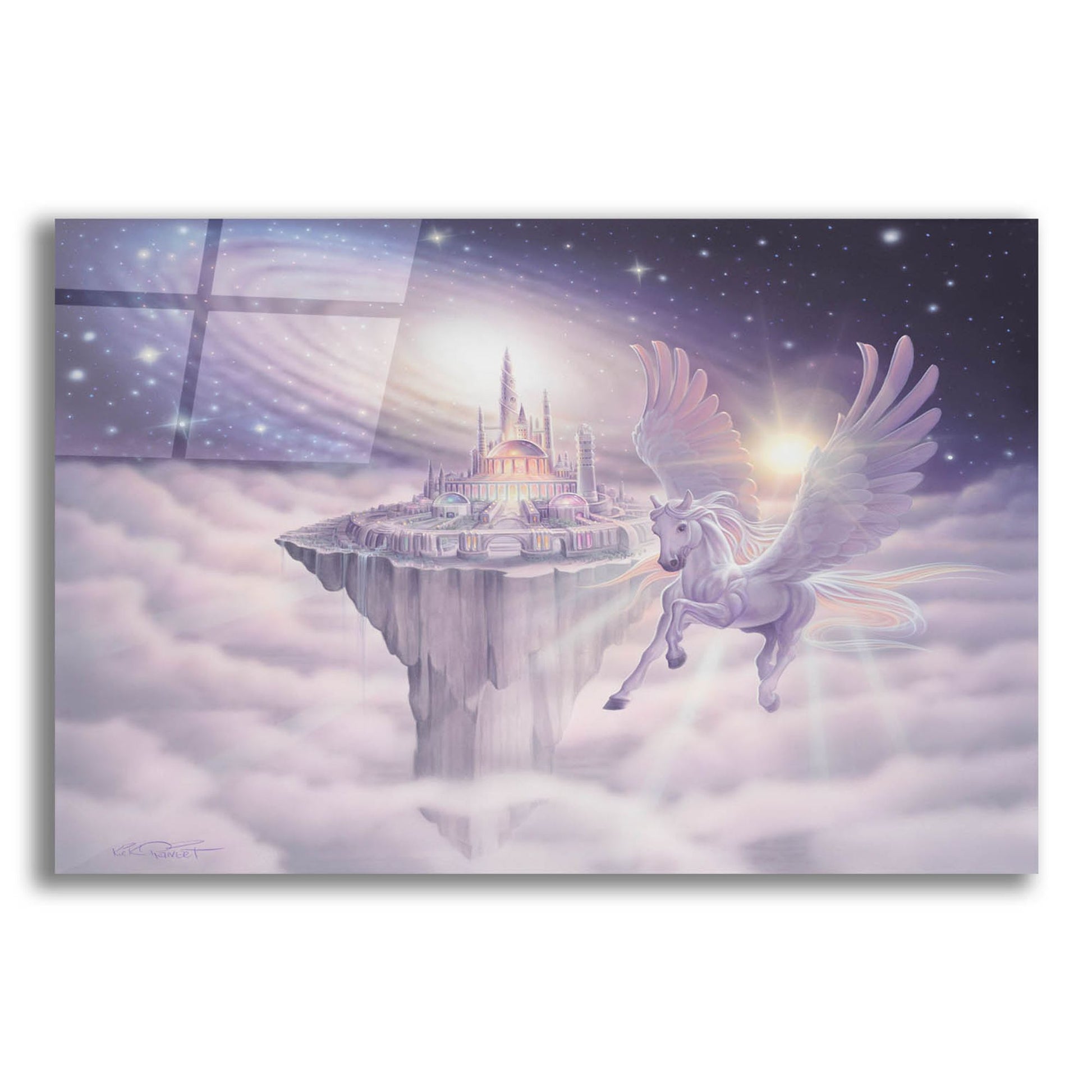 Epic Art 'Castle In The Sky' by Kirk Reinert, Acrylic Glass Wall Art,16x12