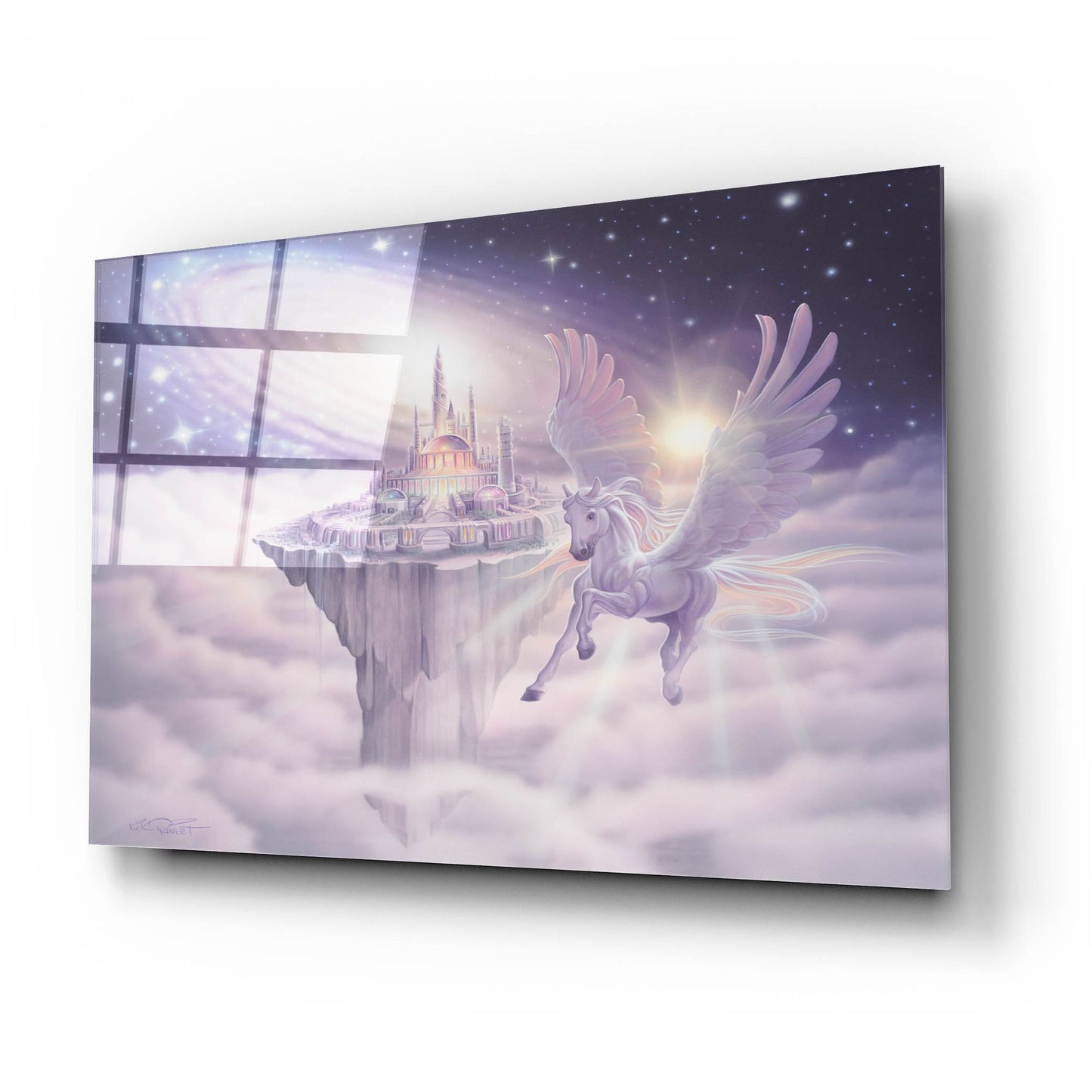 Epic Art 'Castle In The Sky' by Kirk Reinert, Acrylic Glass Wall Art,24x16