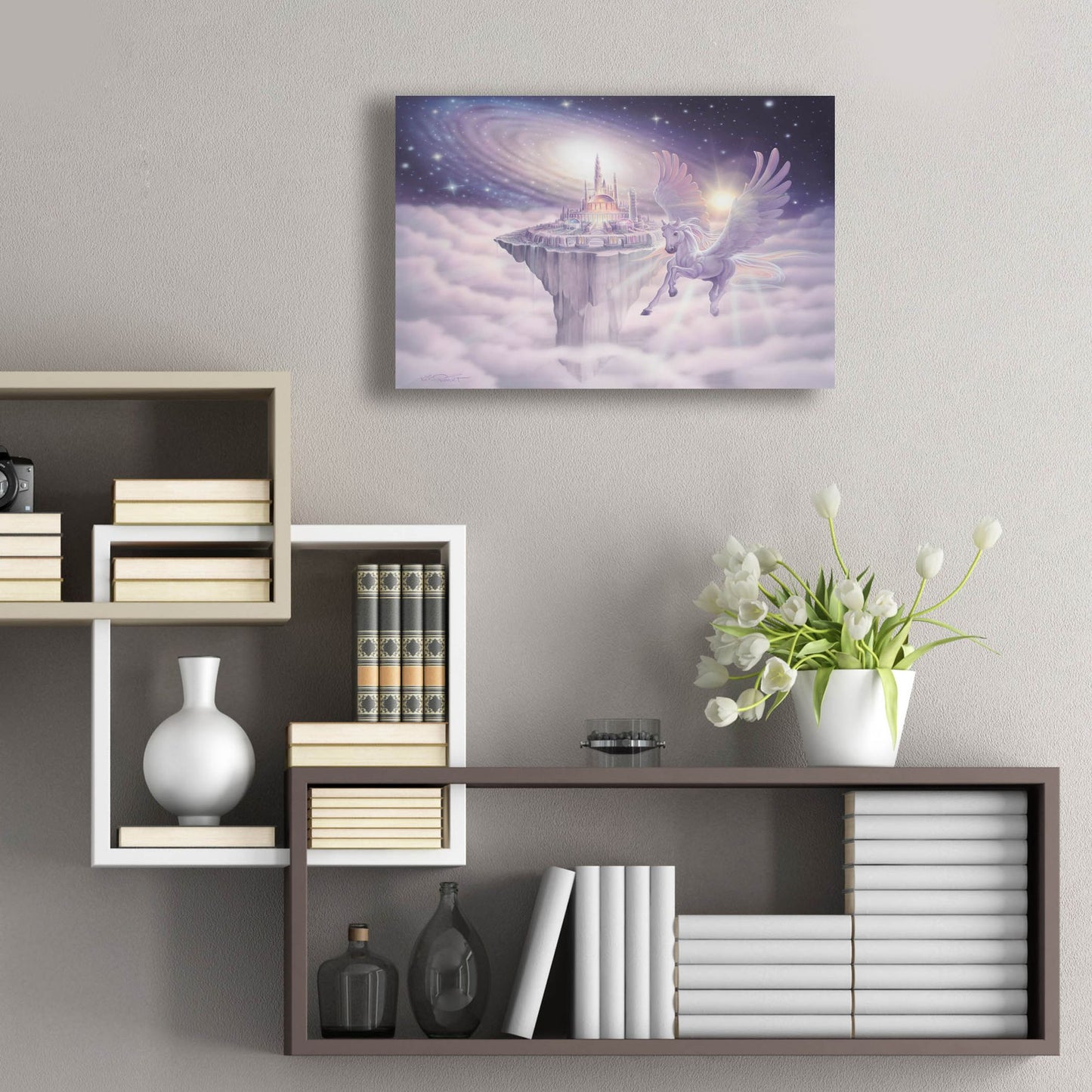 Epic Art 'Castle In The Sky' by Kirk Reinert, Acrylic Glass Wall Art,24x16