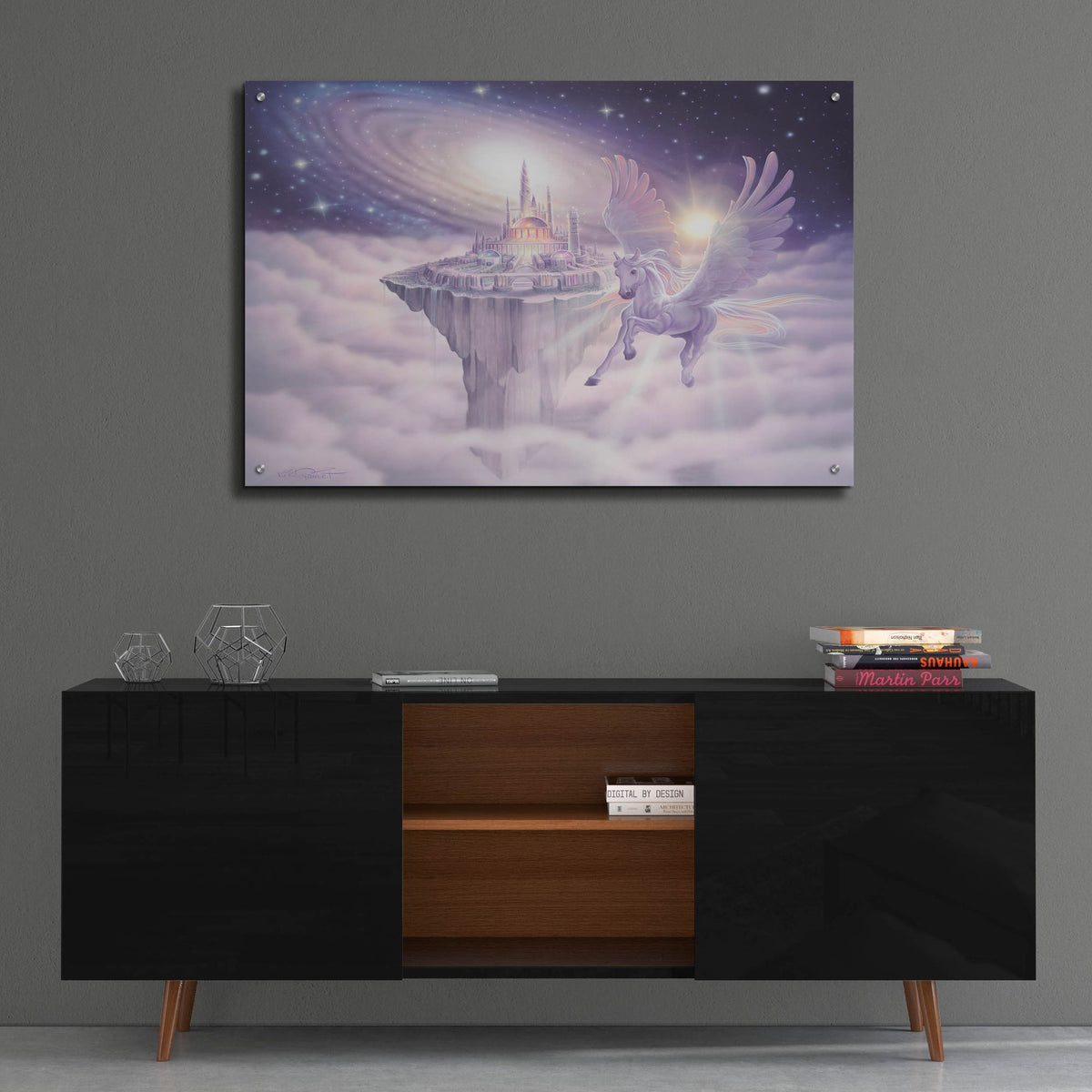 Epic Art 'Castle In The Sky' by Kirk Reinert, Acrylic Glass Wall Art,36x24