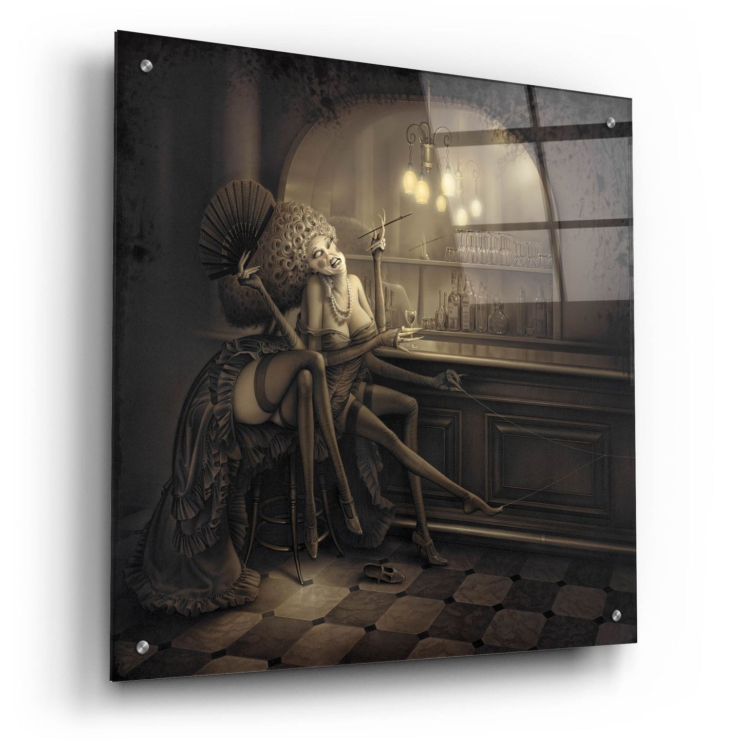 Epic Art 'Ida The Spider' by Kirk Reinert, Acrylic Glass Wall Art,24x24