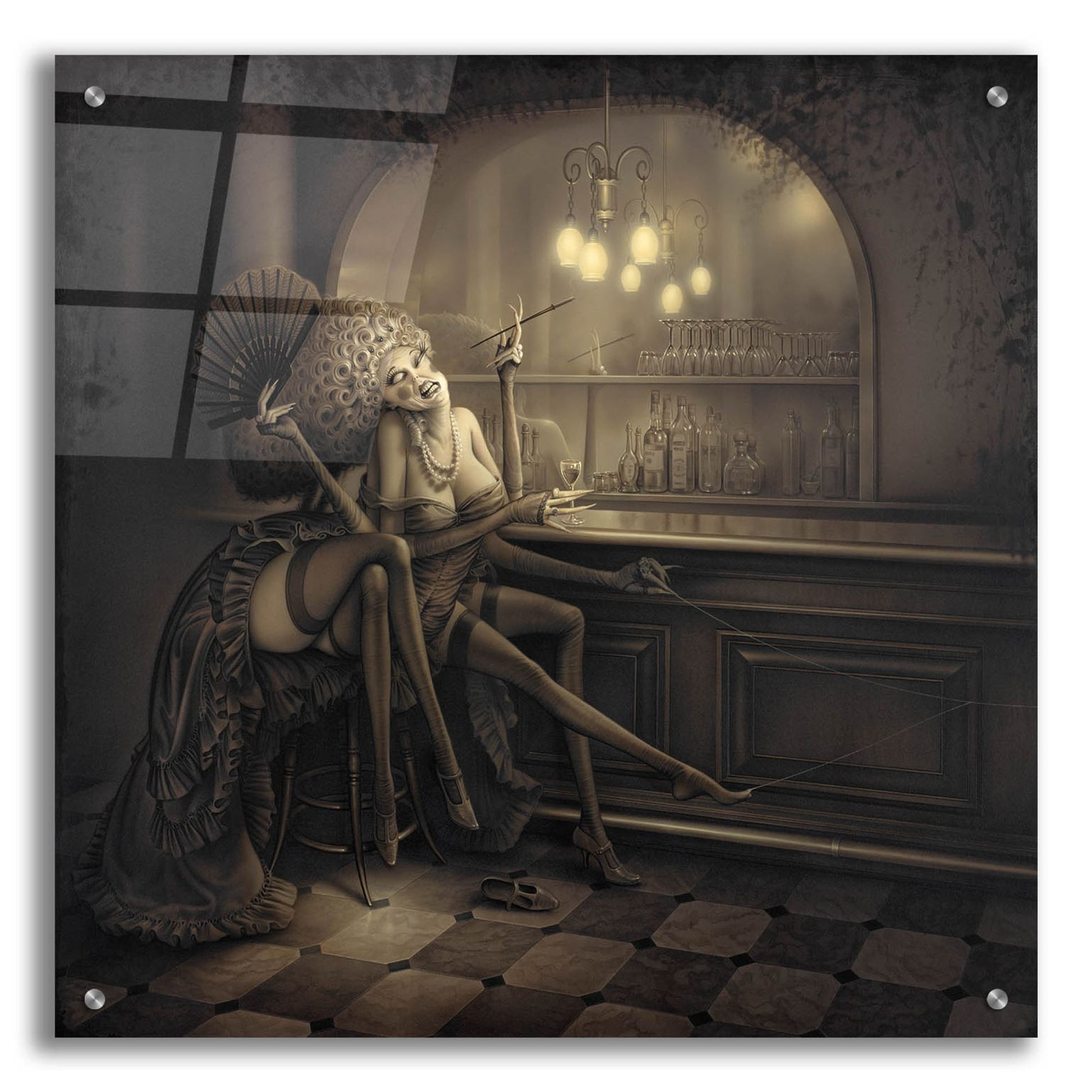 Epic Art 'Ida The Spider' by Kirk Reinert, Acrylic Glass Wall Art,24x24