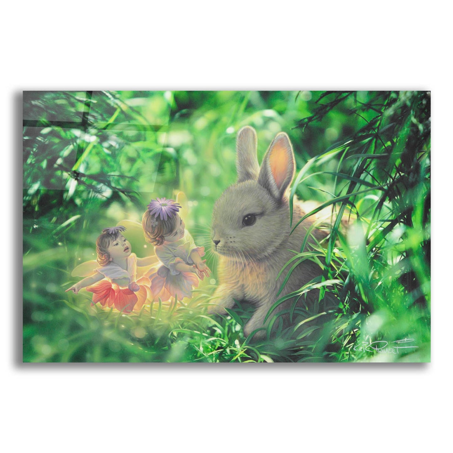 Epic Art 'Lost Baby' by Kirk Reinert, Acrylic Glass Wall Art,16x12