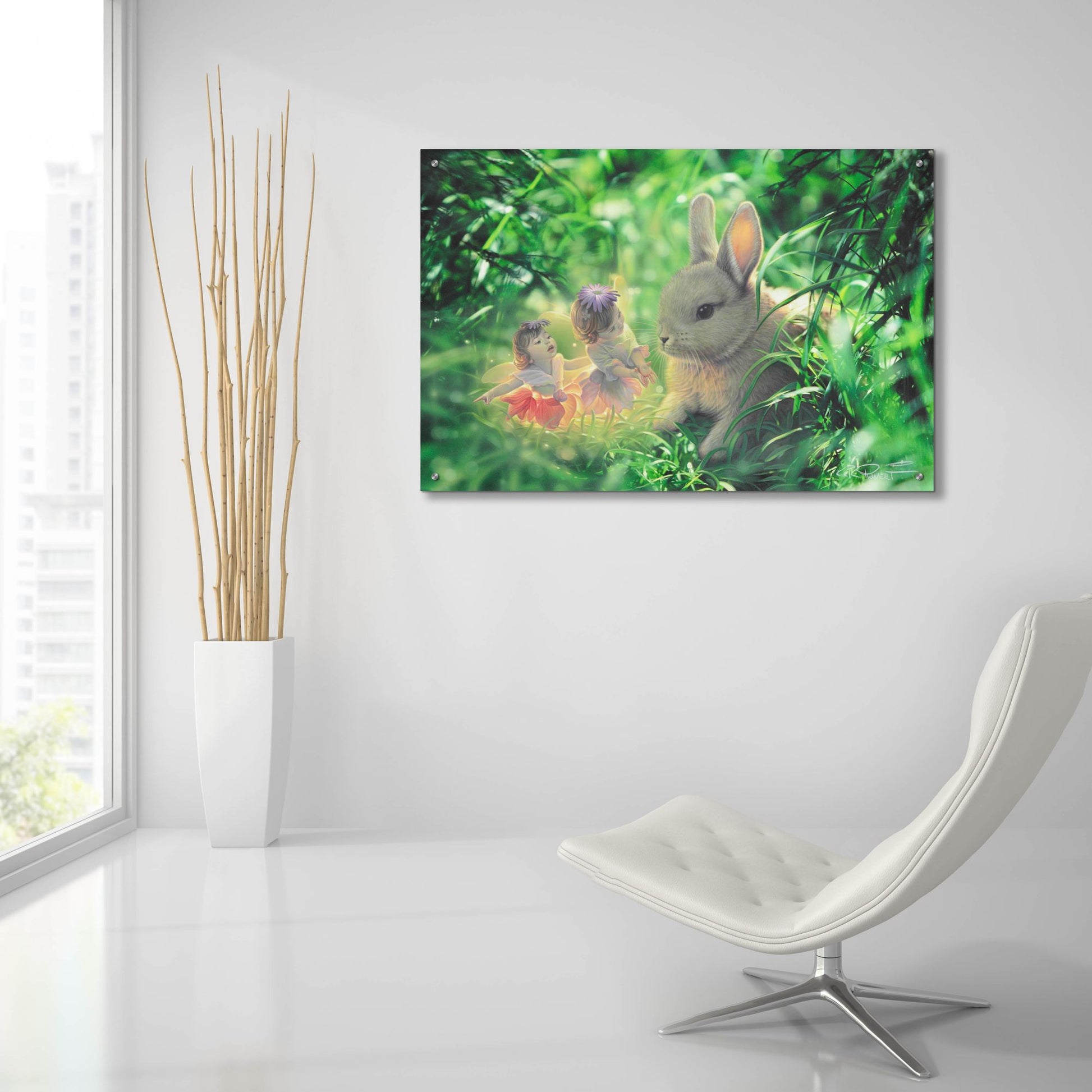 Epic Art 'Lost Baby' by Kirk Reinert, Acrylic Glass Wall Art,36x24