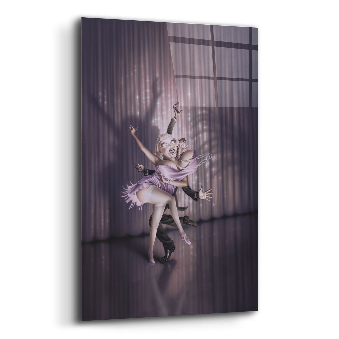 Epic Art 'The Devils Music' by Kirk Reinert, Acrylic Glass Wall Art,16x24
