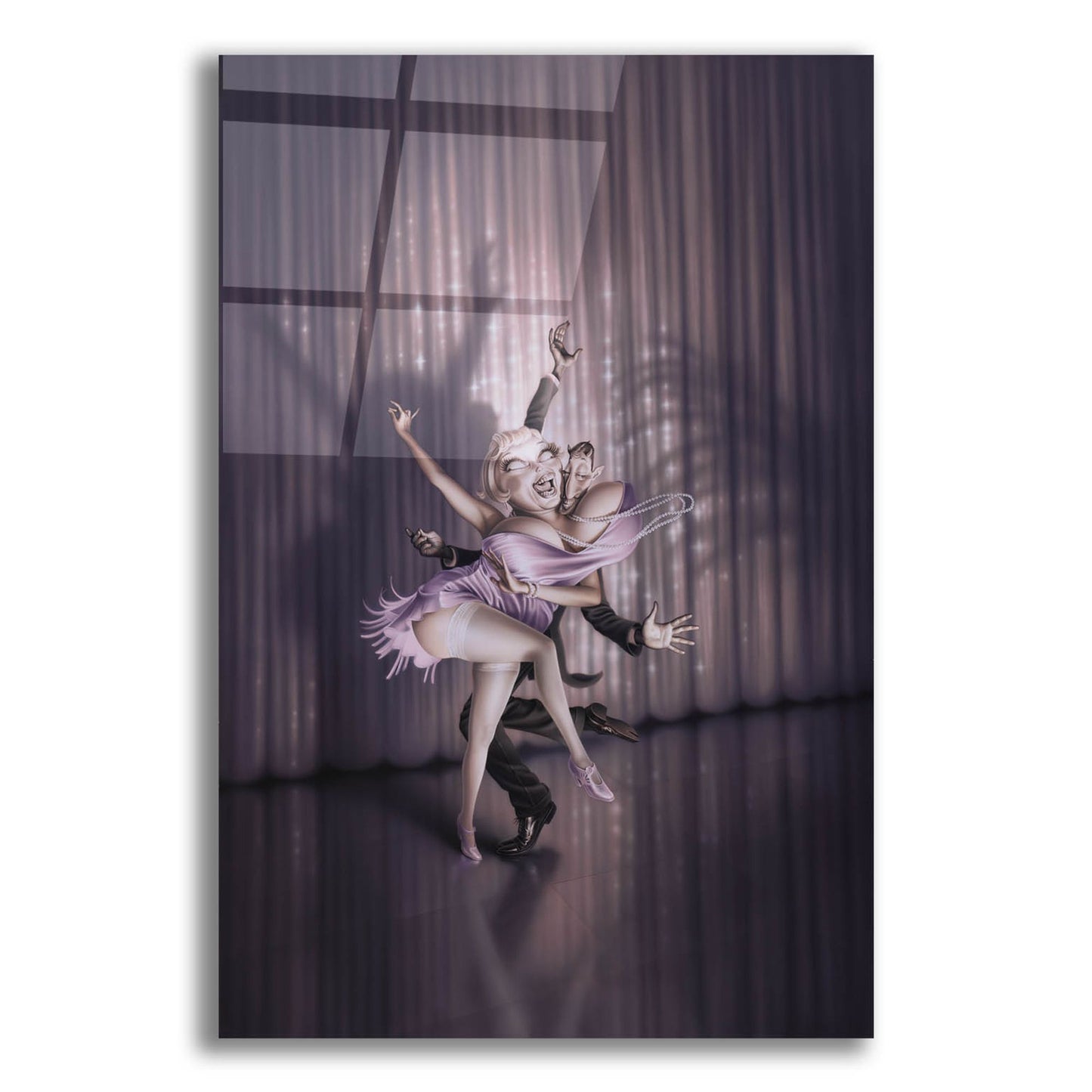 Epic Art 'The Devils Music' by Kirk Reinert, Acrylic Glass Wall Art,16x24