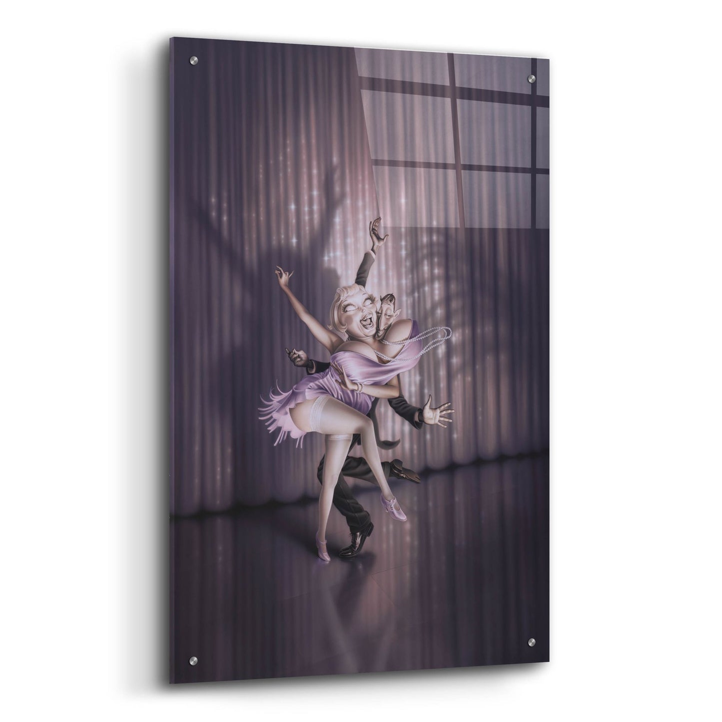 Epic Art 'The Devils Music' by Kirk Reinert, Acrylic Glass Wall Art,24x36
