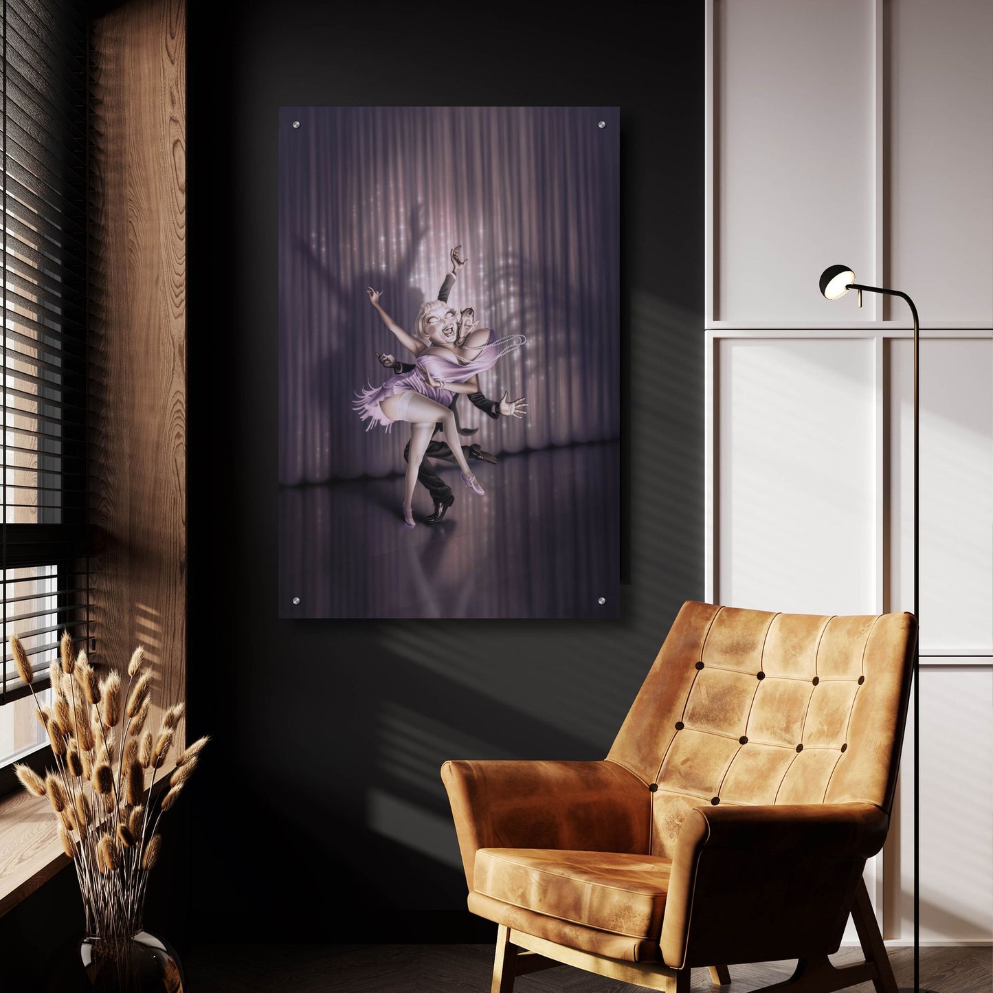 Epic Art 'The Devils Music' by Kirk Reinert, Acrylic Glass Wall Art,24x36