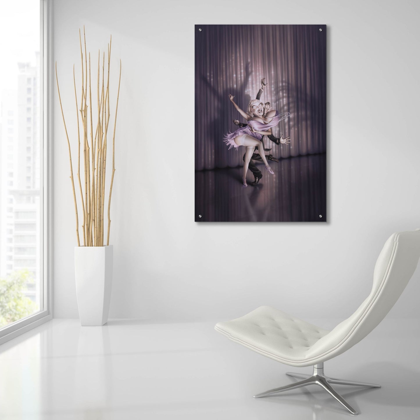 Epic Art 'The Devils Music' by Kirk Reinert, Acrylic Glass Wall Art,24x36