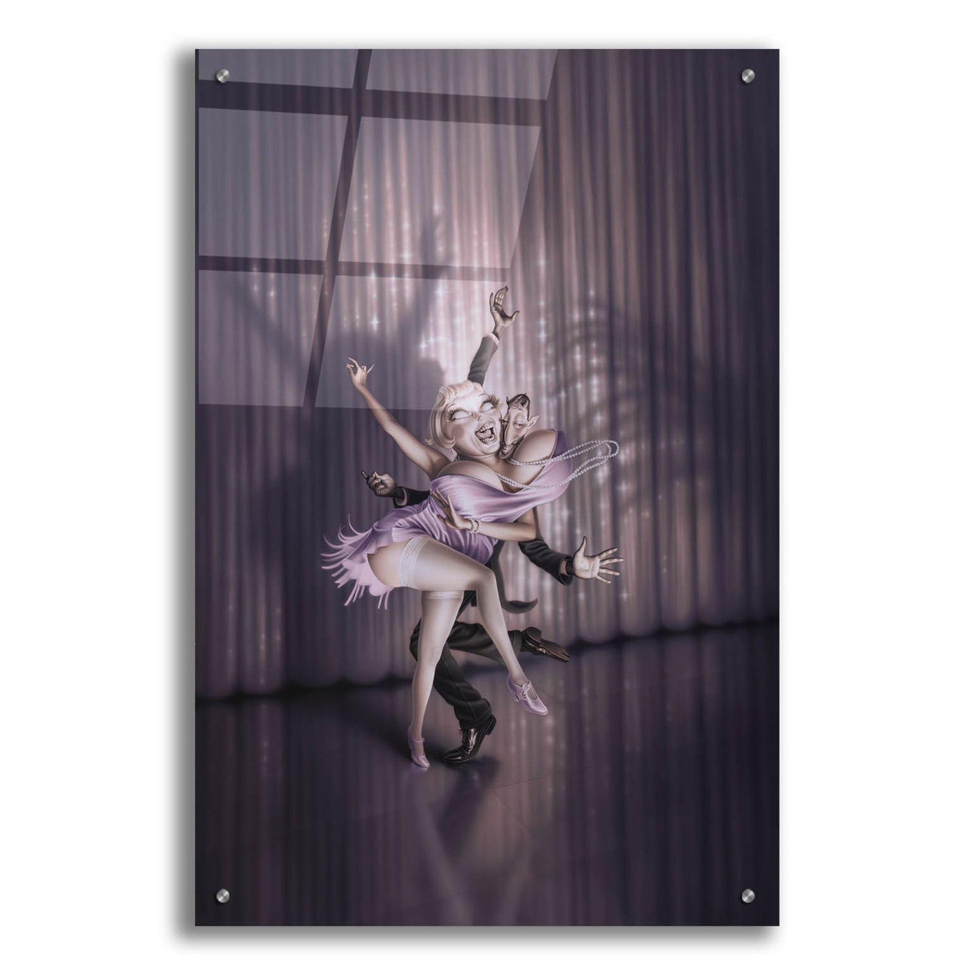 Epic Art 'The Devils Music' by Kirk Reinert, Acrylic Glass Wall Art,24x36