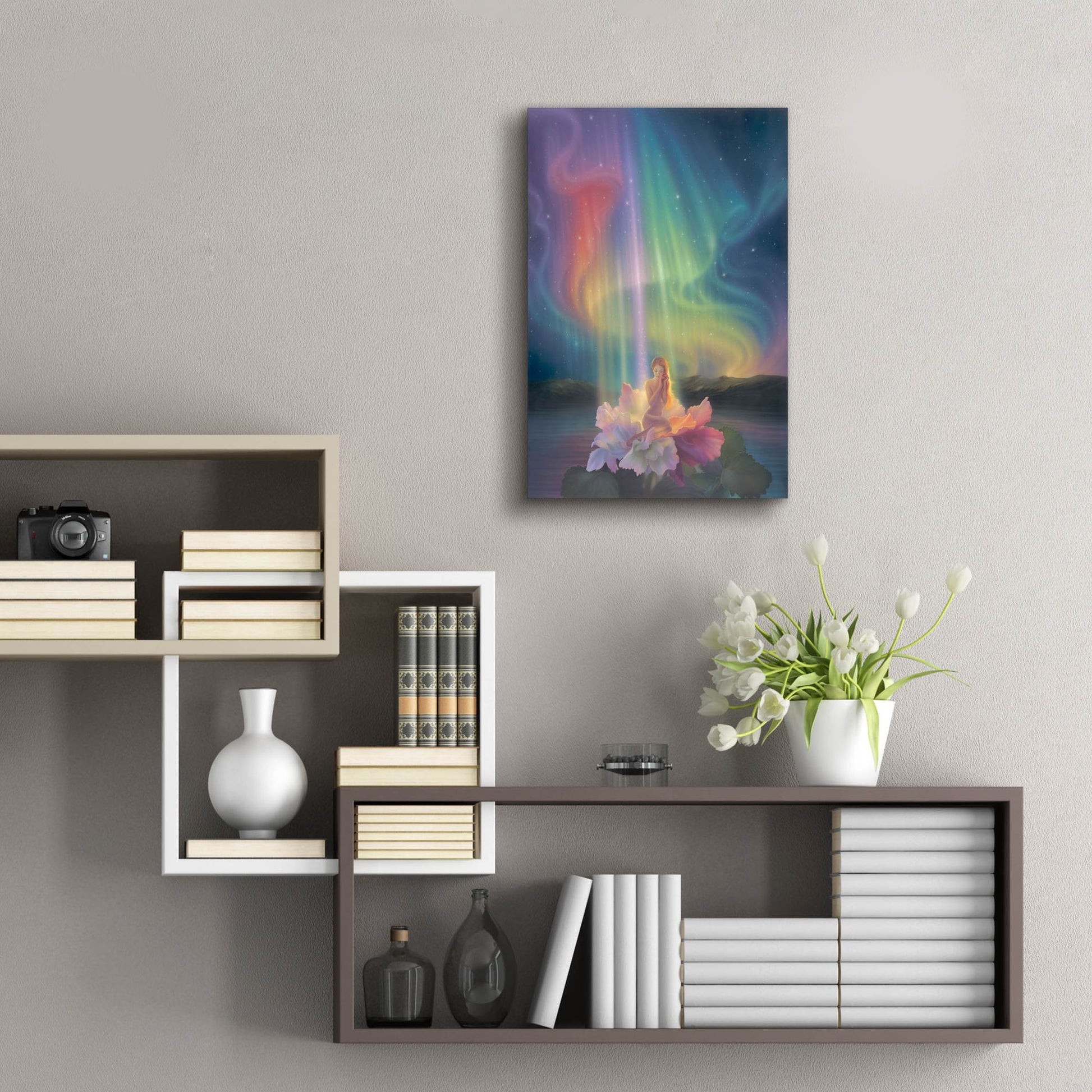 Epic Art 'Child Of Light L' by Kirk Reinert, Acrylic Glass Wall Art,16x24