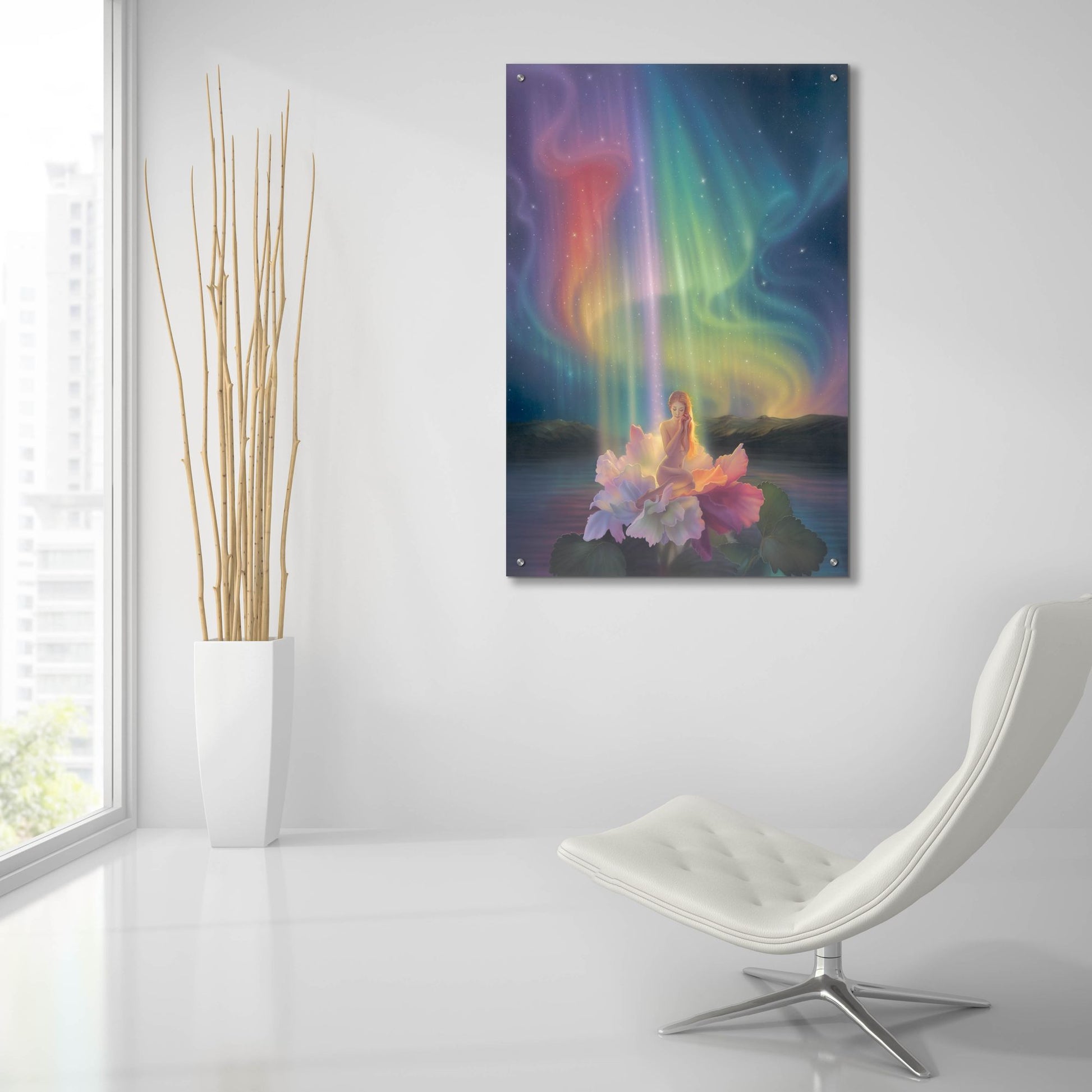 Epic Art 'Child Of Light L' by Kirk Reinert, Acrylic Glass Wall Art,24x36