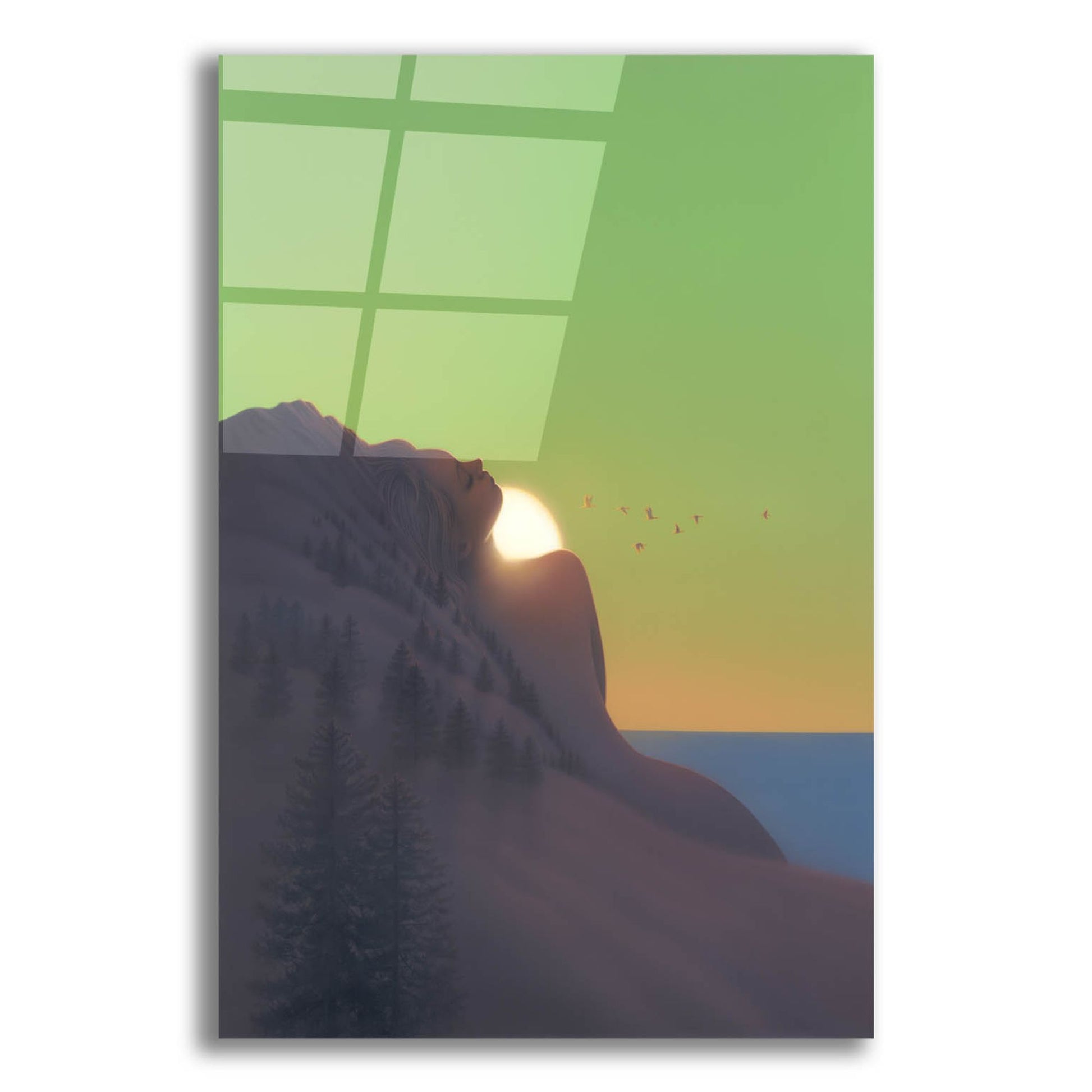 Epic Art 'Island Goddess' by Kirk Reinert, Acrylic Glass Wall Art,12x16