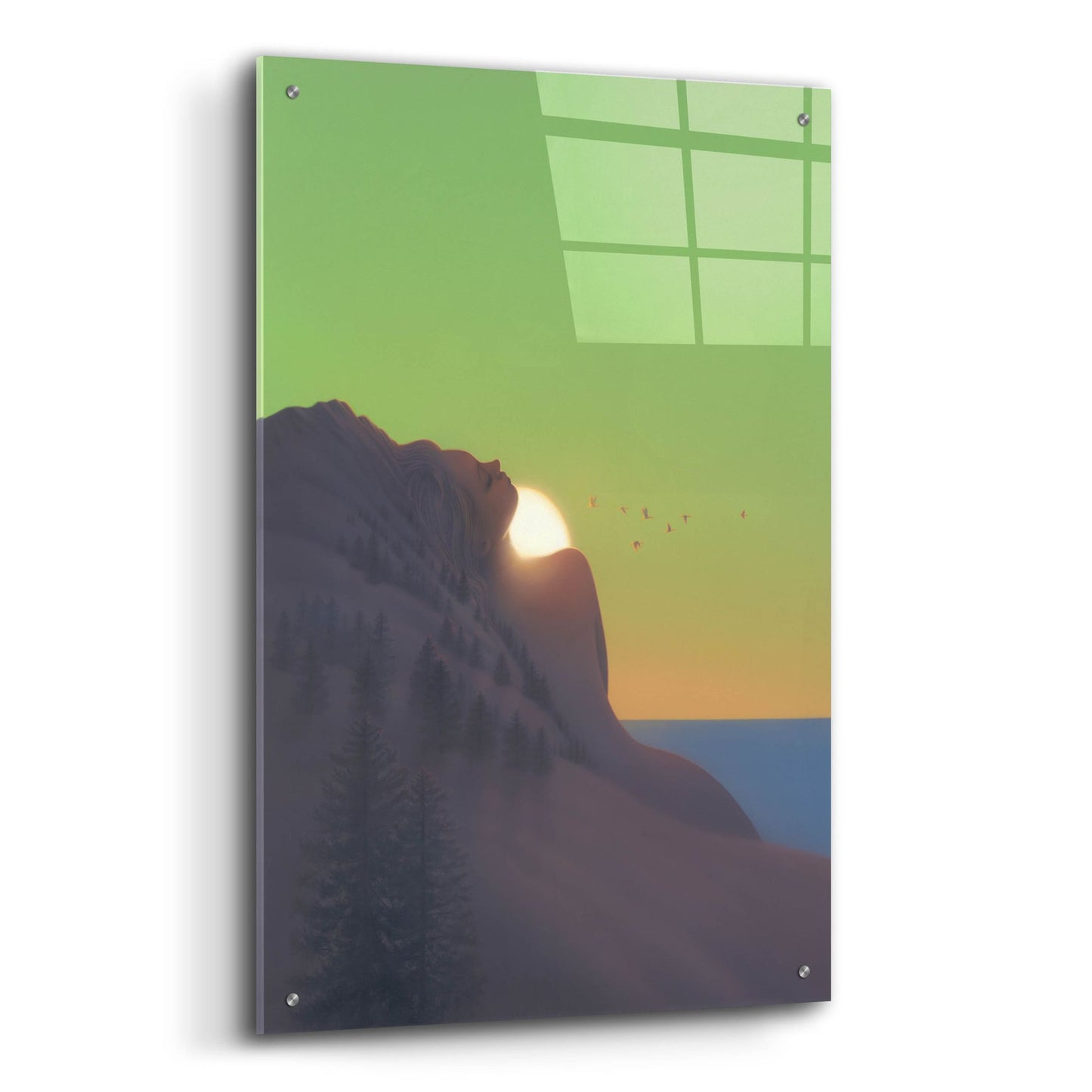 Epic Art 'Island Goddess' by Kirk Reinert, Acrylic Glass Wall Art,24x36