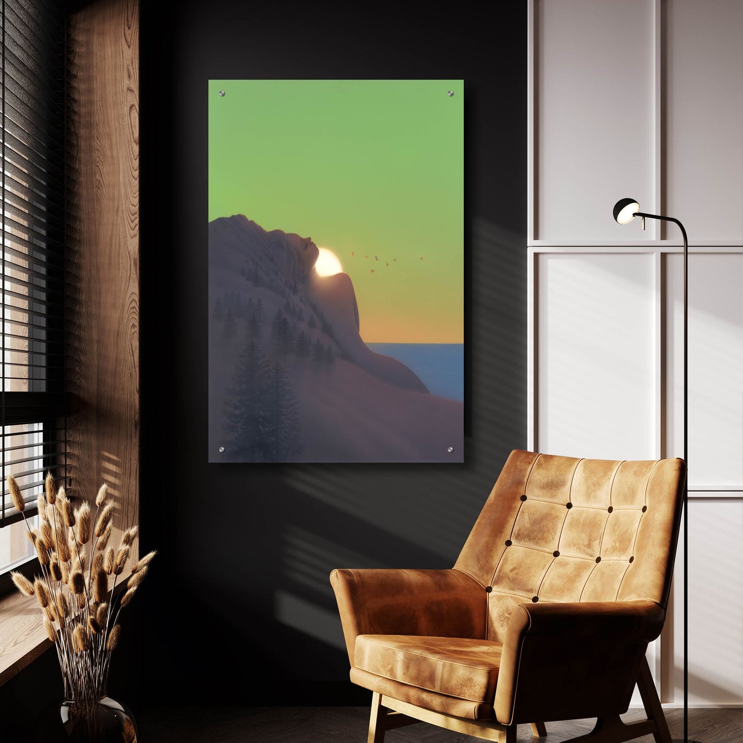 Epic Art 'Island Goddess' by Kirk Reinert, Acrylic Glass Wall Art,24x36