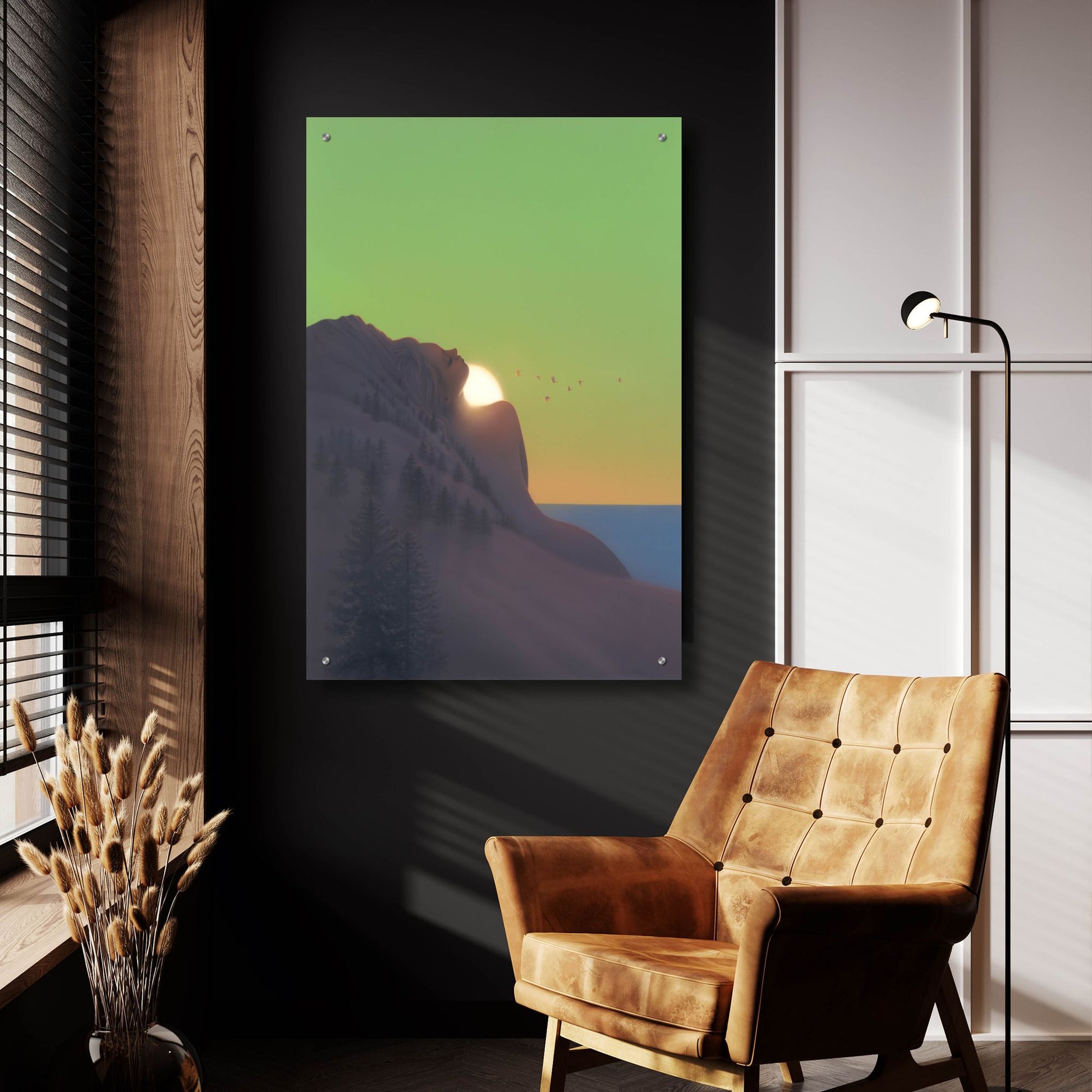 Epic Art 'Island Goddess' by Kirk Reinert, Acrylic Glass Wall Art,24x36