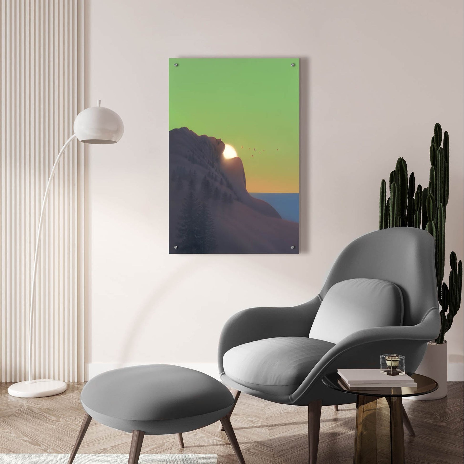 Epic Art 'Island Goddess' by Kirk Reinert, Acrylic Glass Wall Art,24x36