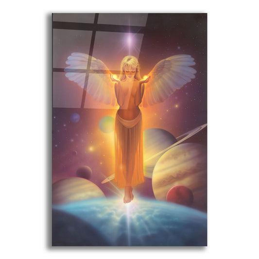 Epic Art 'The Light Bearer-Angel Of Light' by Kirk Reinert, Acrylic Glass Wall Art