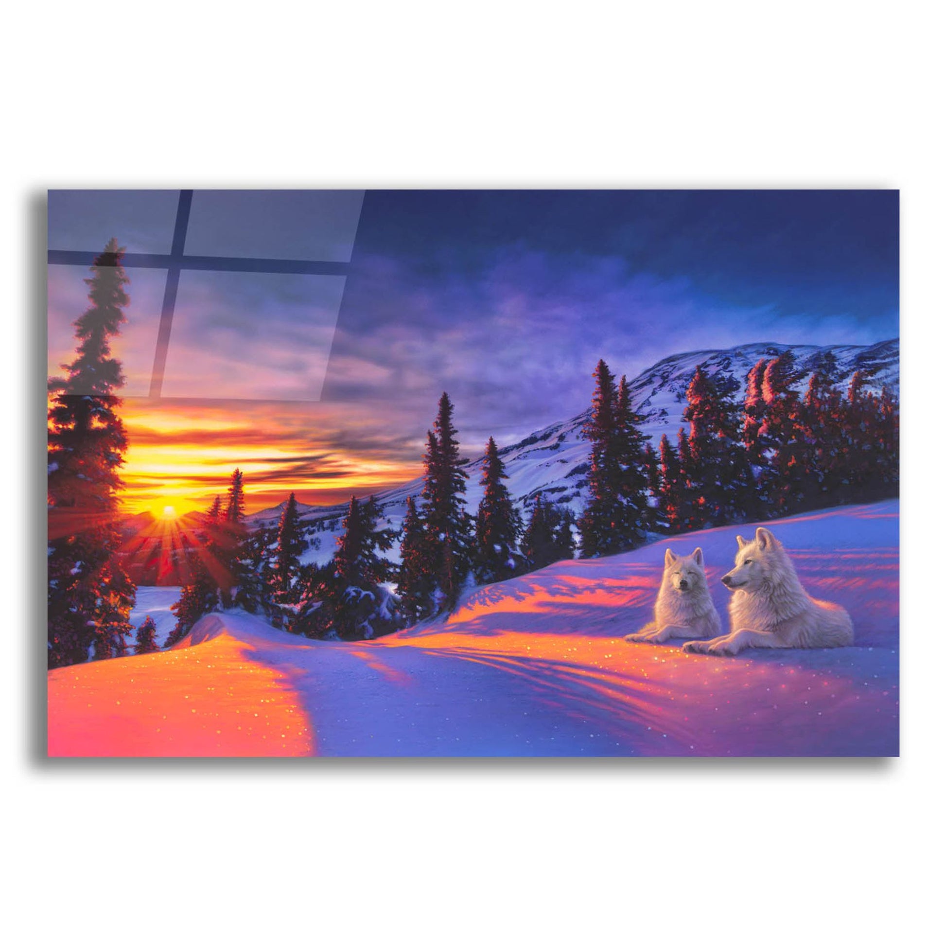 Epic Art 'Mountain Splendor' by Kirk Reinert, Acrylic Glass Wall Art,24x16