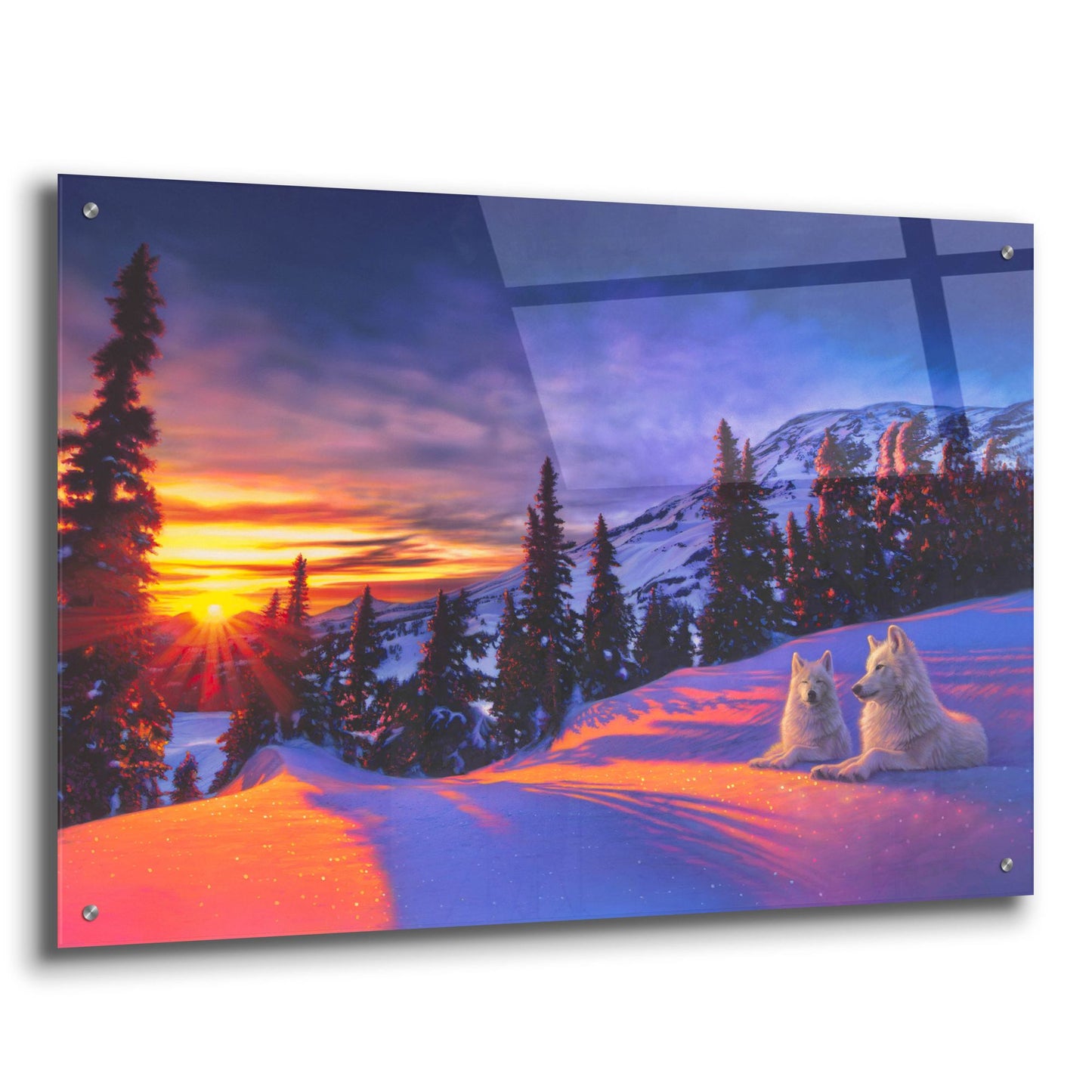 Epic Art 'Mountain Splendor' by Kirk Reinert, Acrylic Glass Wall Art,36x24