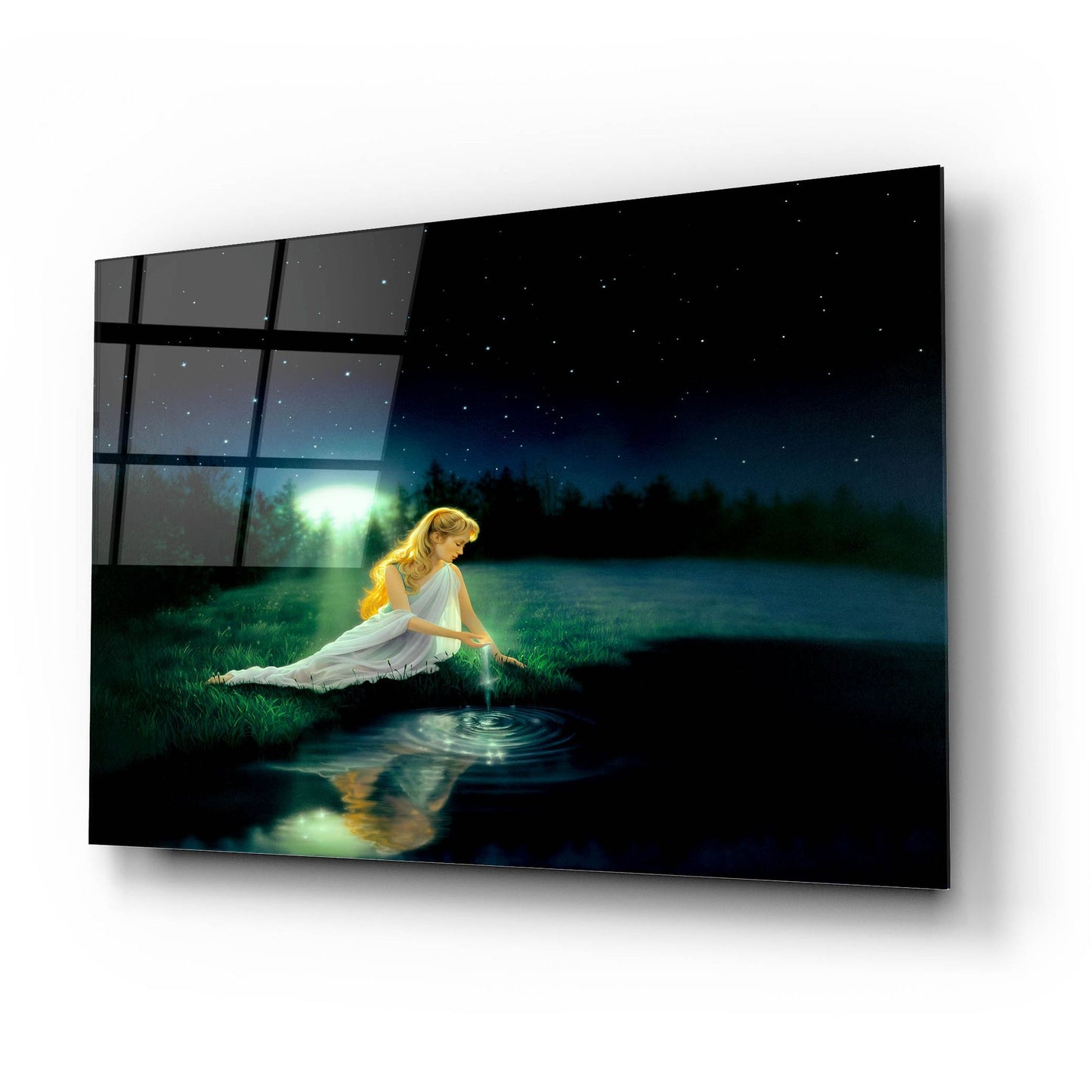 Epic Art 'Brilliant Waters' by Kirk Reinert, Acrylic Glass Wall Art,24x16