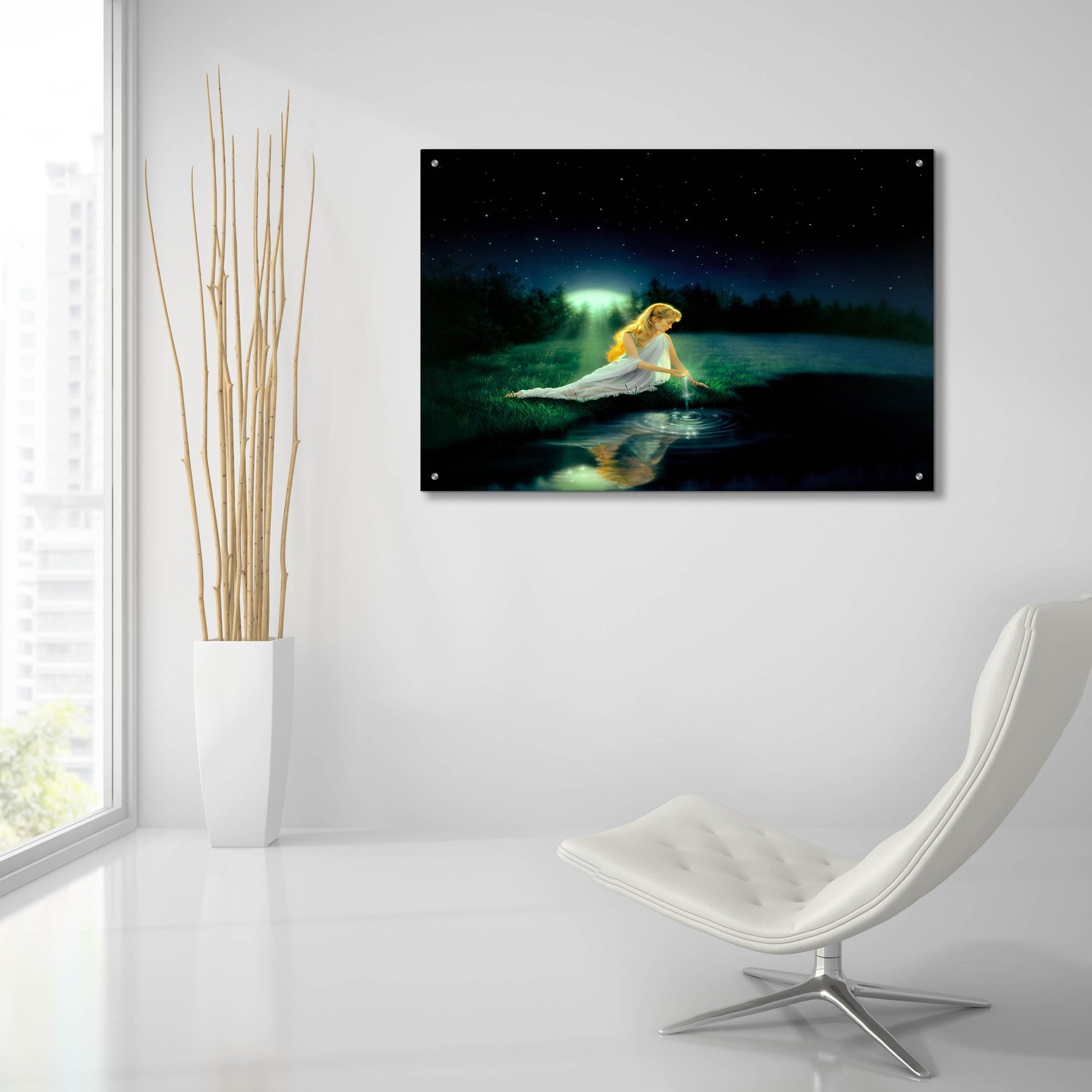 Epic Art 'Brilliant Waters' by Kirk Reinert, Acrylic Glass Wall Art,36x24