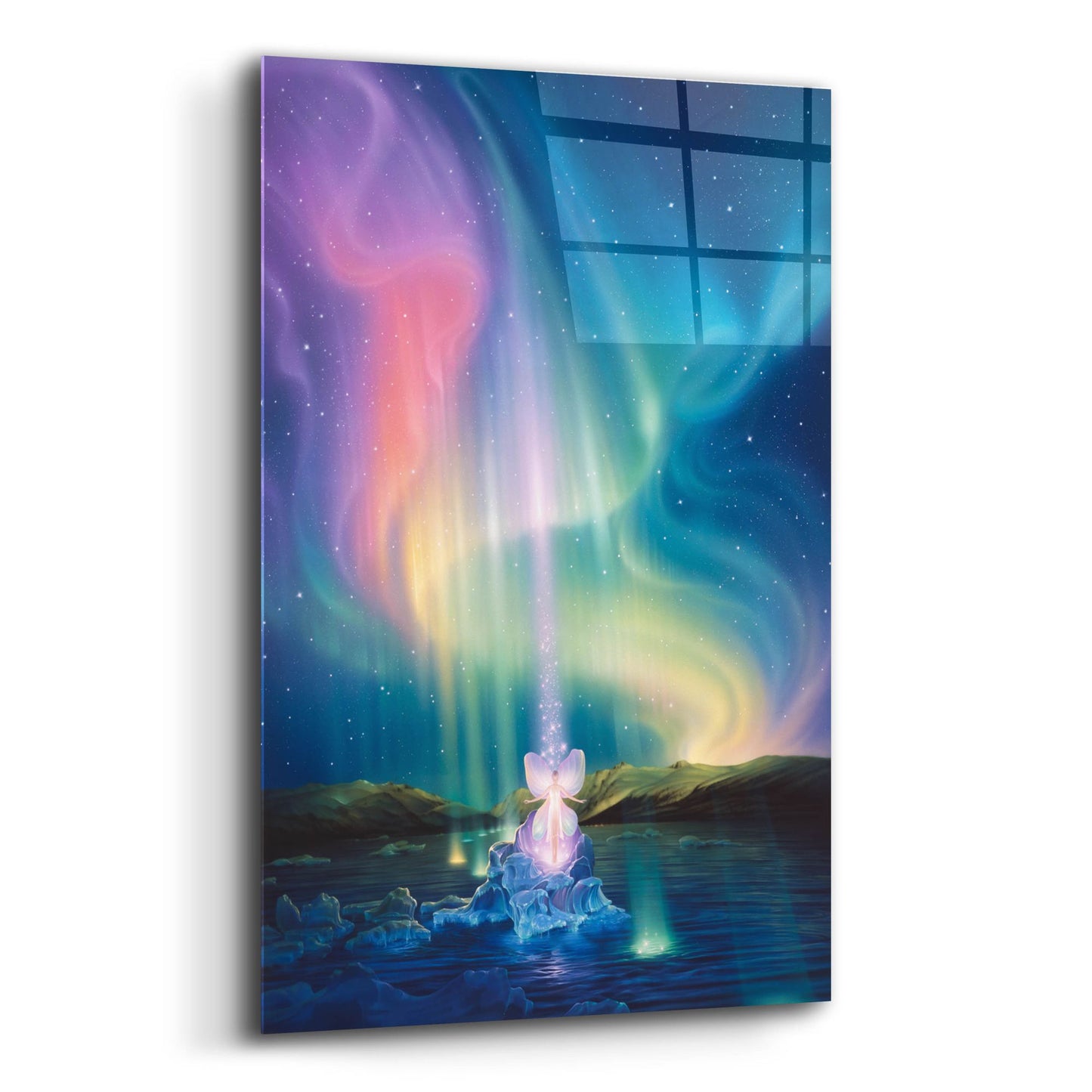 Epic Art 'Crystal Beams' by Kirk Reinert, Acrylic Glass Wall Art,12x16