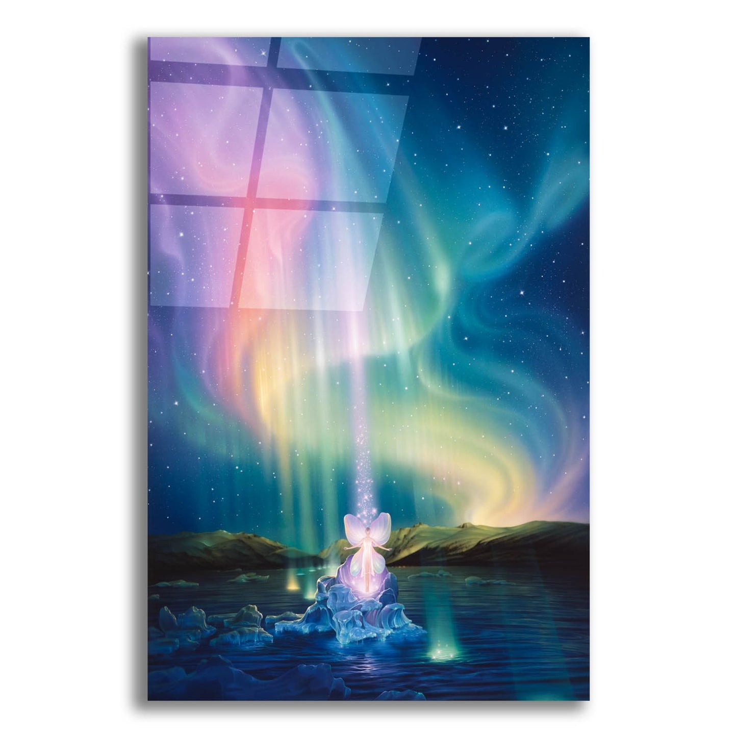 Epic Art 'Crystal Beams' by Kirk Reinert, Acrylic Glass Wall Art,12x16