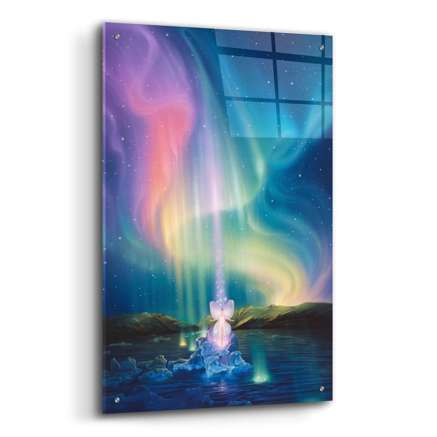 Epic Art 'Crystal Beams' by Kirk Reinert, Acrylic Glass Wall Art,24x36