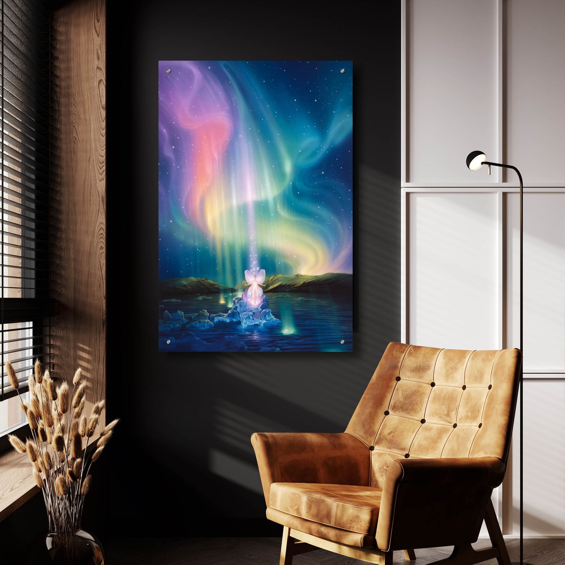 Epic Art 'Crystal Beams' by Kirk Reinert, Acrylic Glass Wall Art,24x36