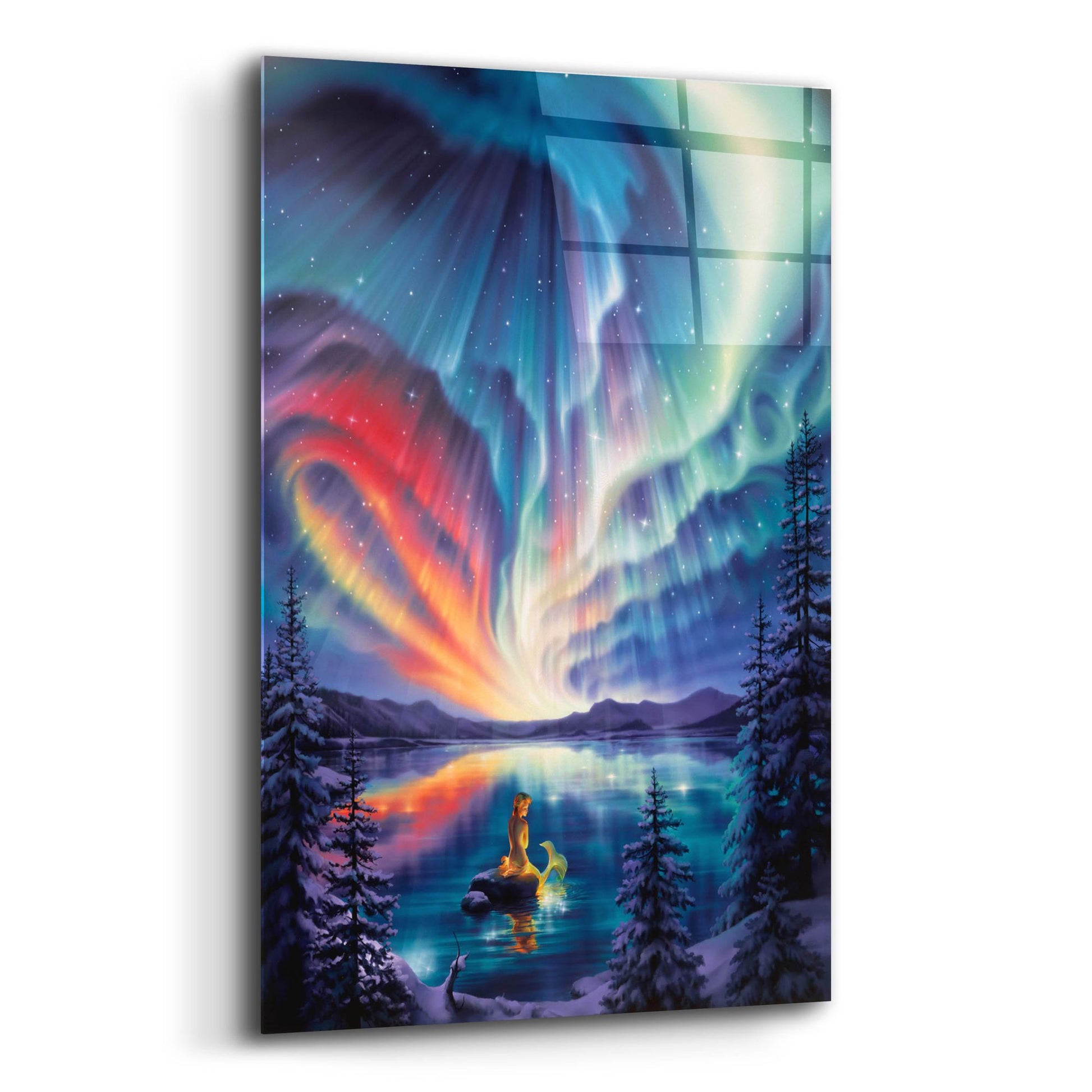 Epic Art 'Enchanted Lake' by Kirk Reinert, Acrylic Glass Wall Art,12x16