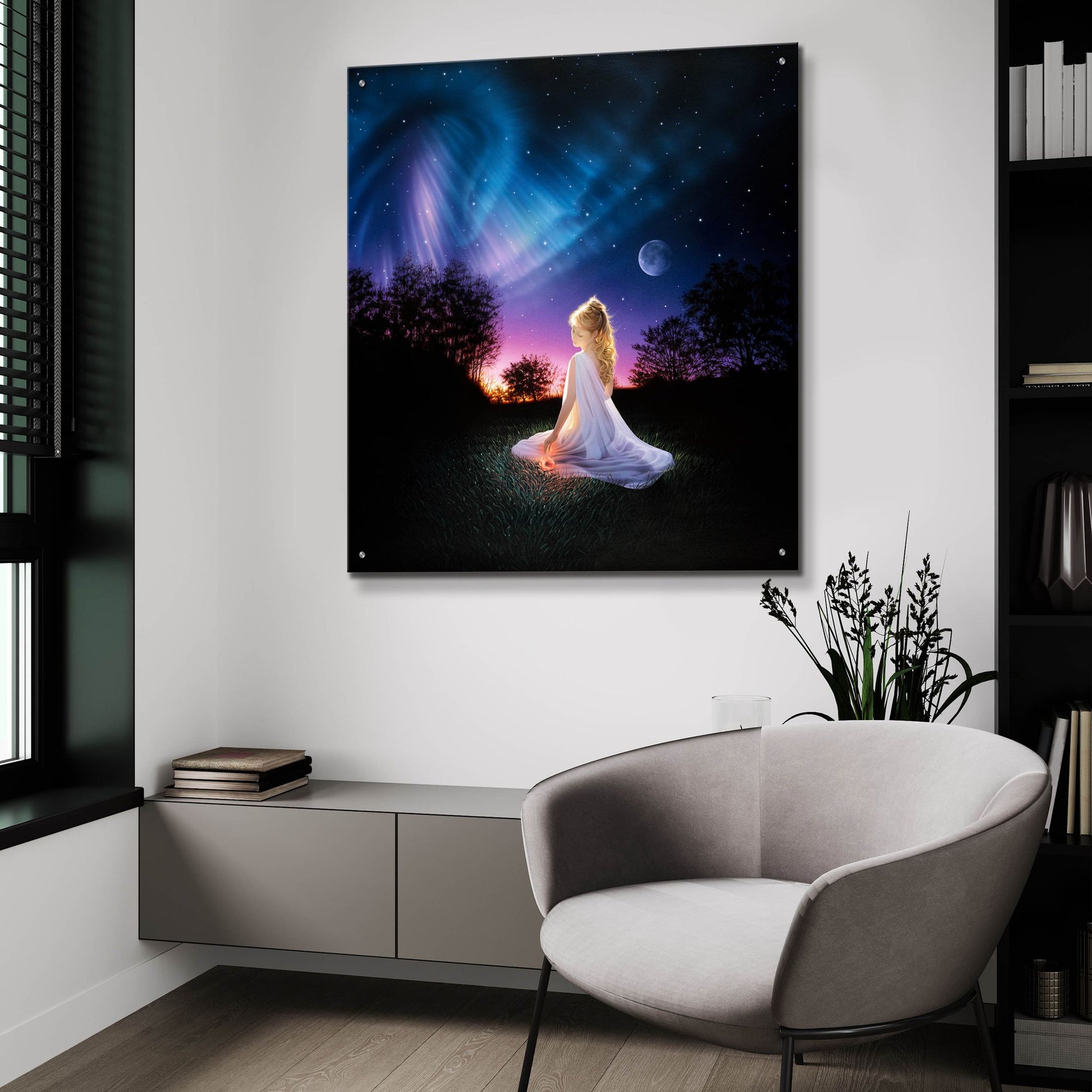 Epic Art 'Evening Wonder' by Kirk Reinert, Acrylic Glass Wall Art,36x36