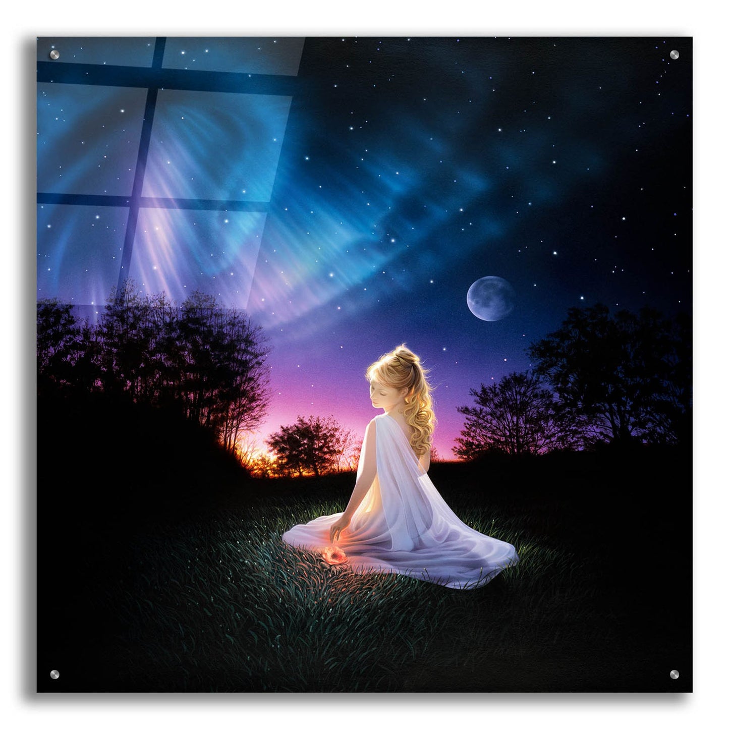 Epic Art 'Evening Wonder' by Kirk Reinert, Acrylic Glass Wall Art,36x36