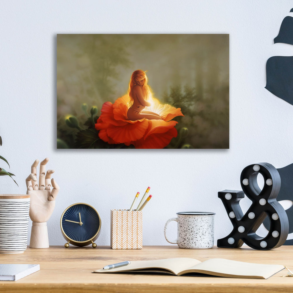 Epic Art 'First Light' by Kirk Reinert, Acrylic Glass Wall Art,16x12