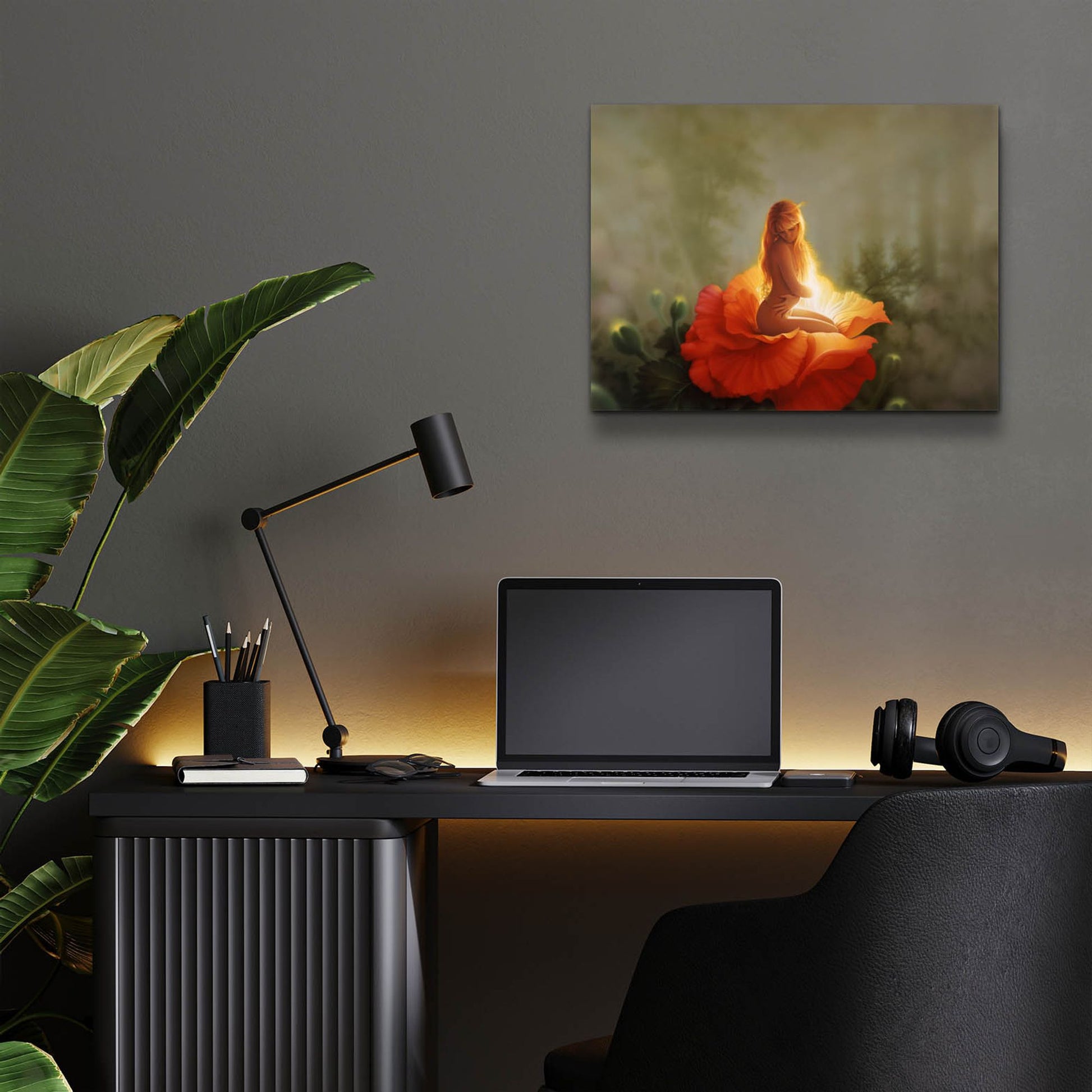 Epic Art 'First Light' by Kirk Reinert, Acrylic Glass Wall Art,16x12