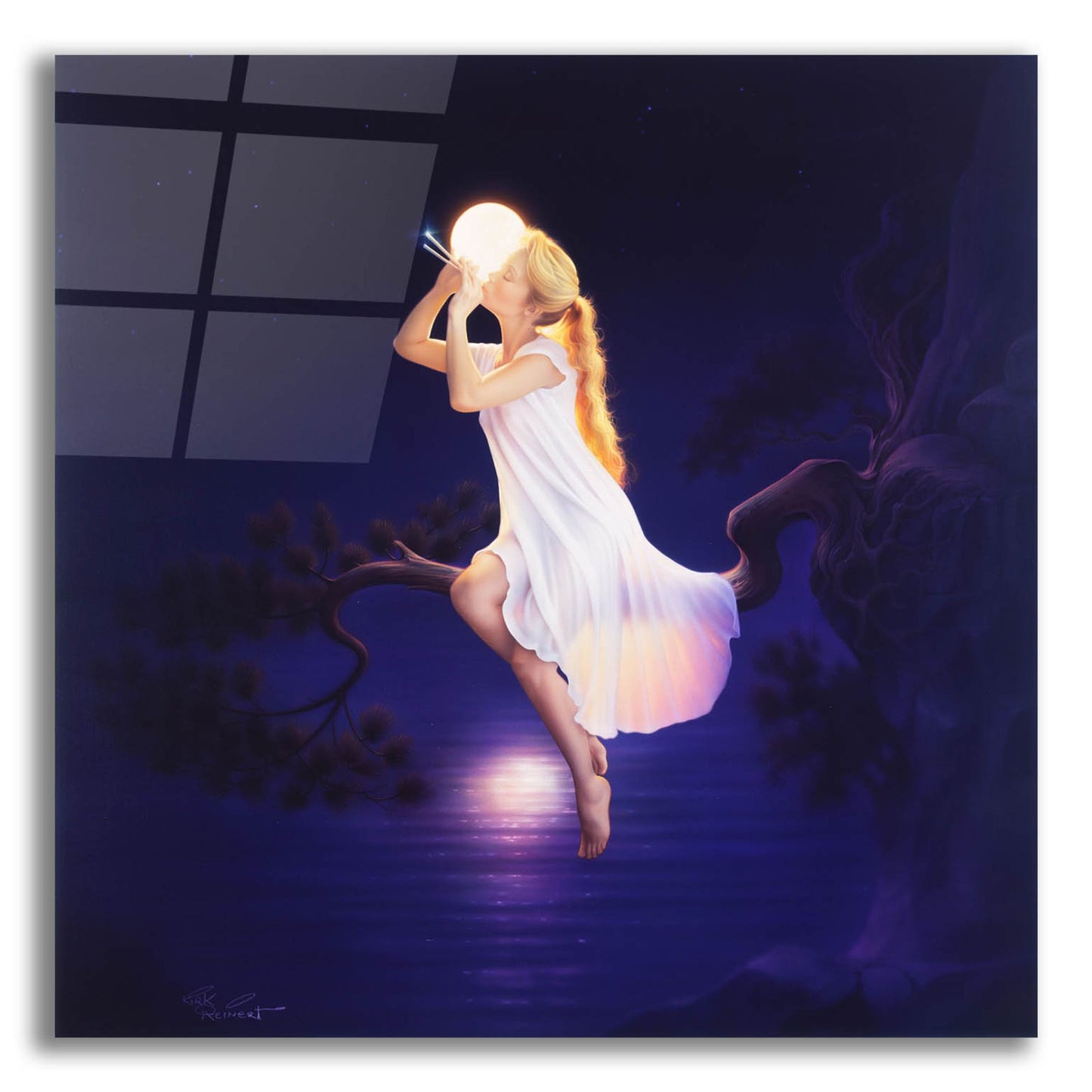 Epic Art 'La Lumiere' by Kirk Reinert, Acrylic Glass Wall Art,12x12